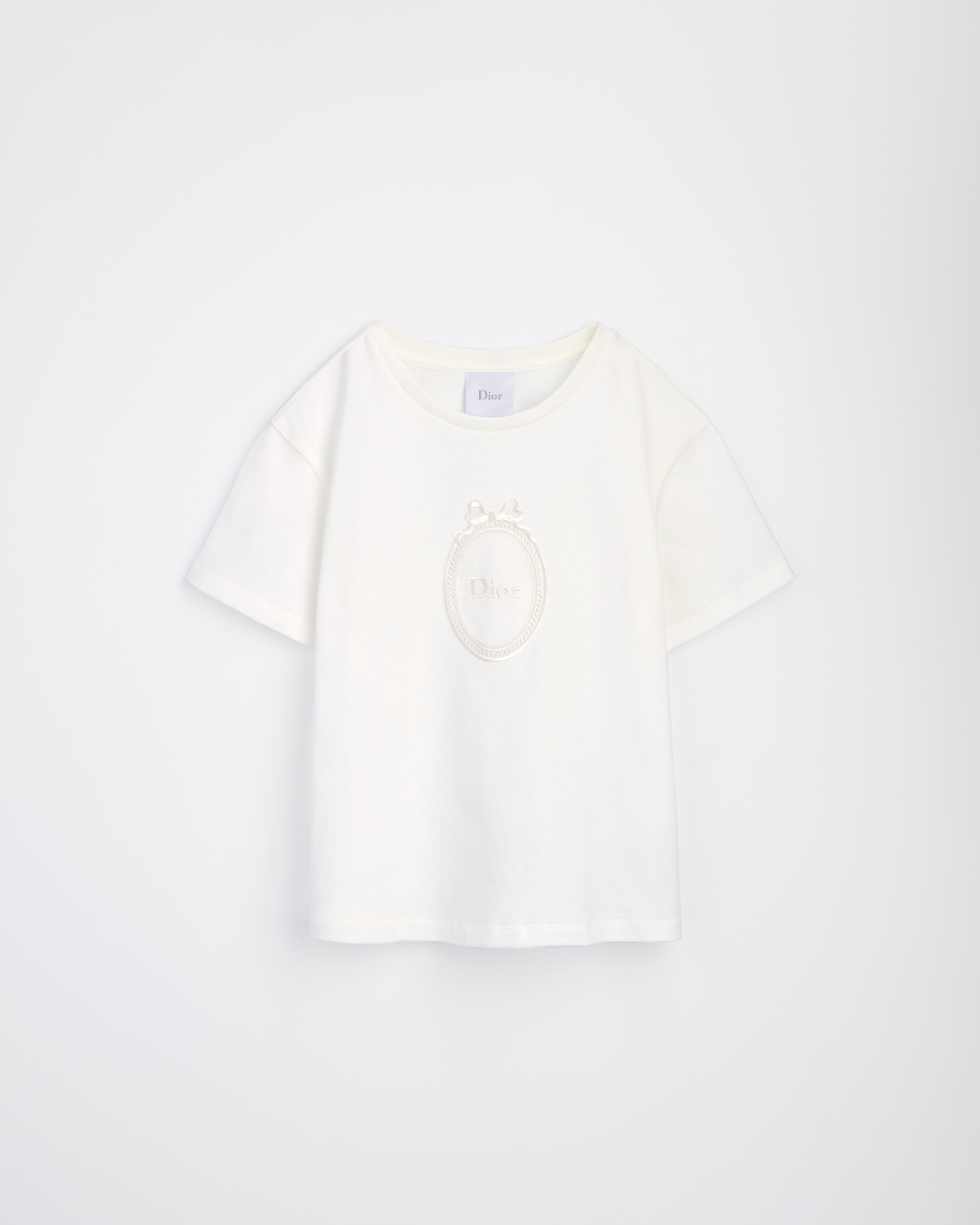 T-shirt per bambini Jersey di cotone avorio E01