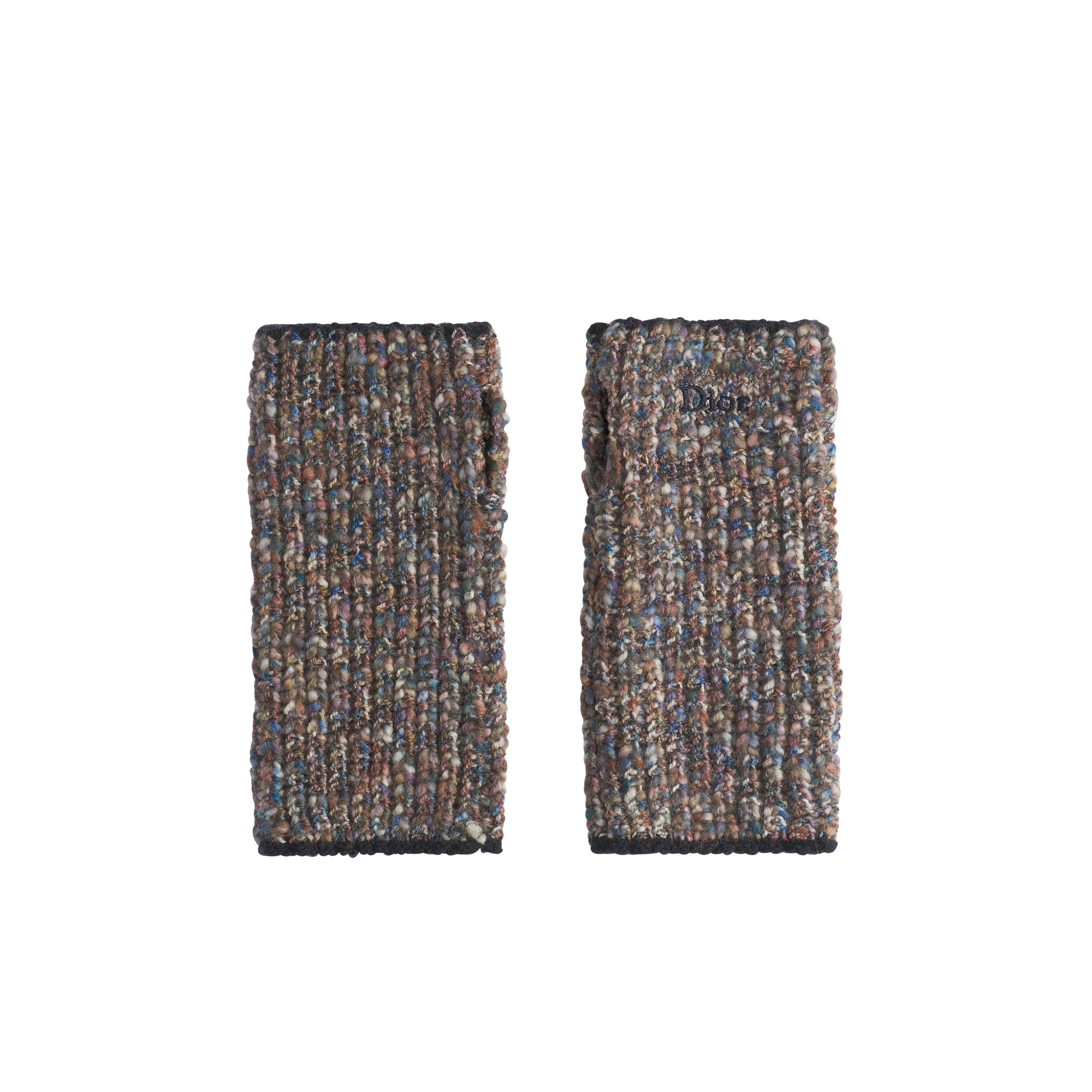 Kids' Mittens Multicolor Wool Mouliné Knit E01