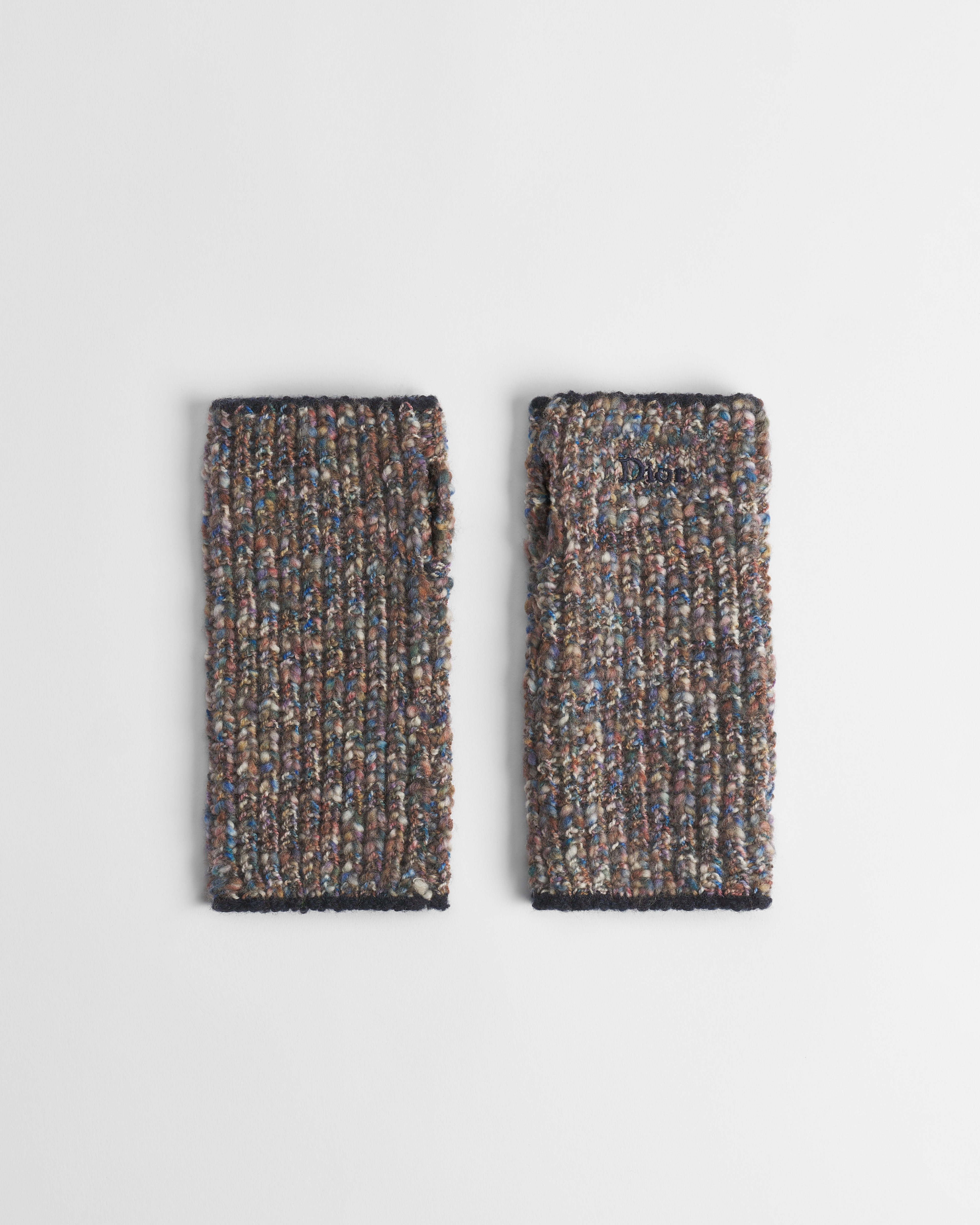 Kids' Mittens Multicolor Wool Mouliné Knit E01