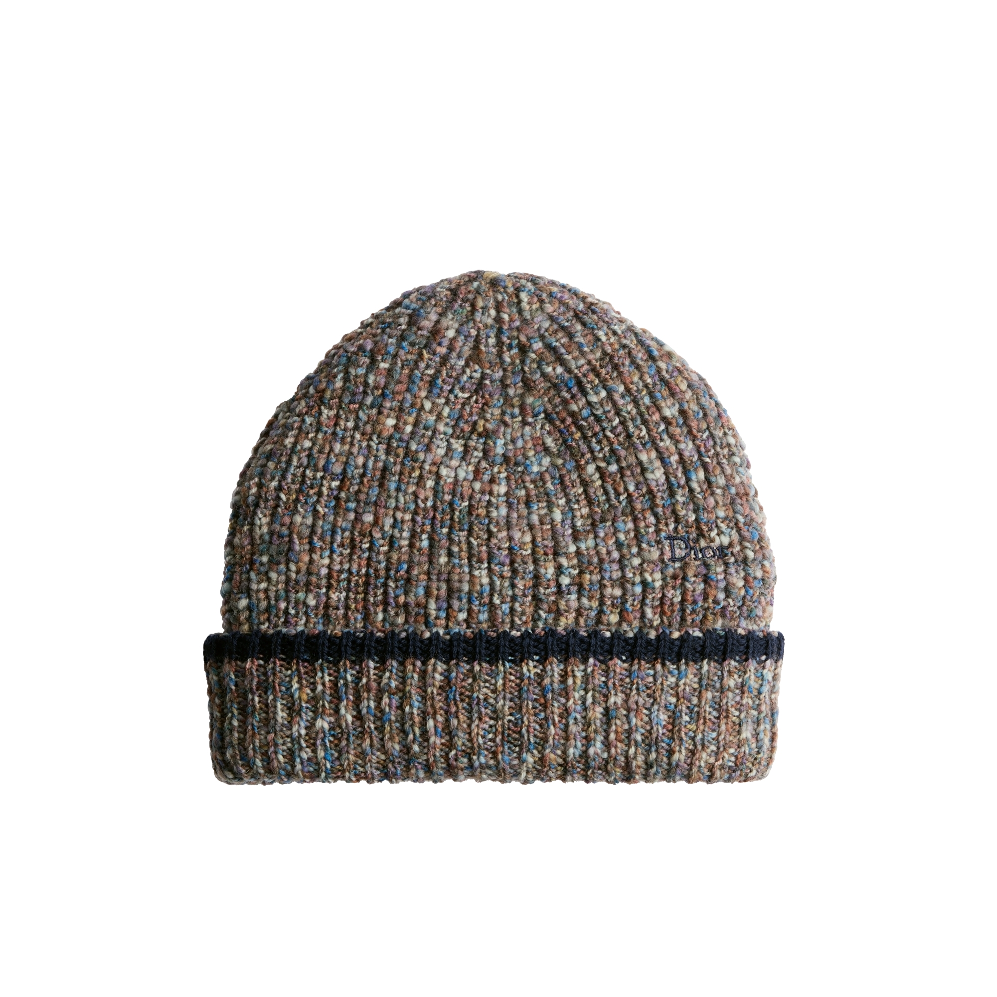 Kids' Beanie Multicolor Wool Mouliné Knit E01