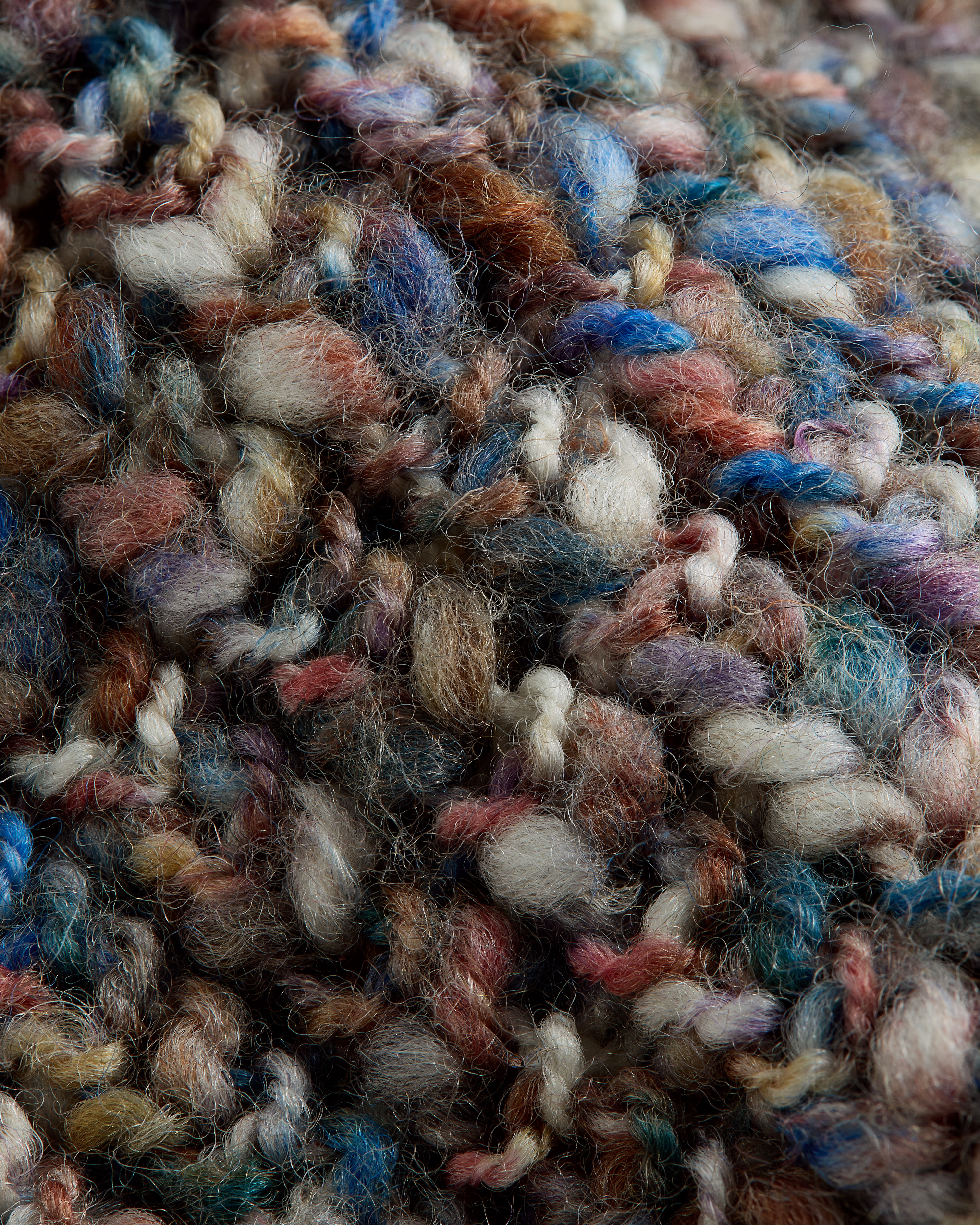 Kids' Sweater Multicolor Wool Mouliné Knit E10
