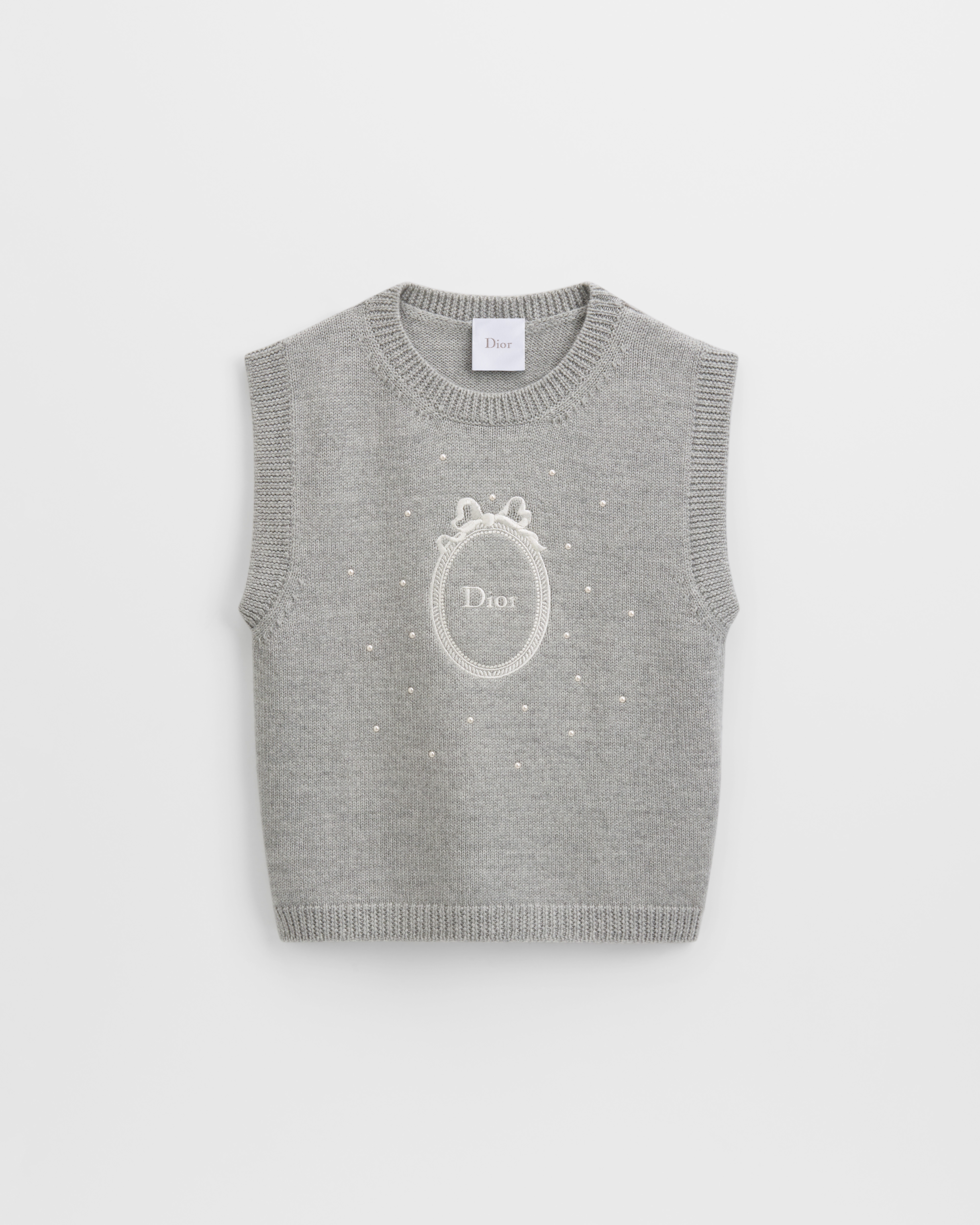 Gilet per bambini Maglia di lana grigia E01