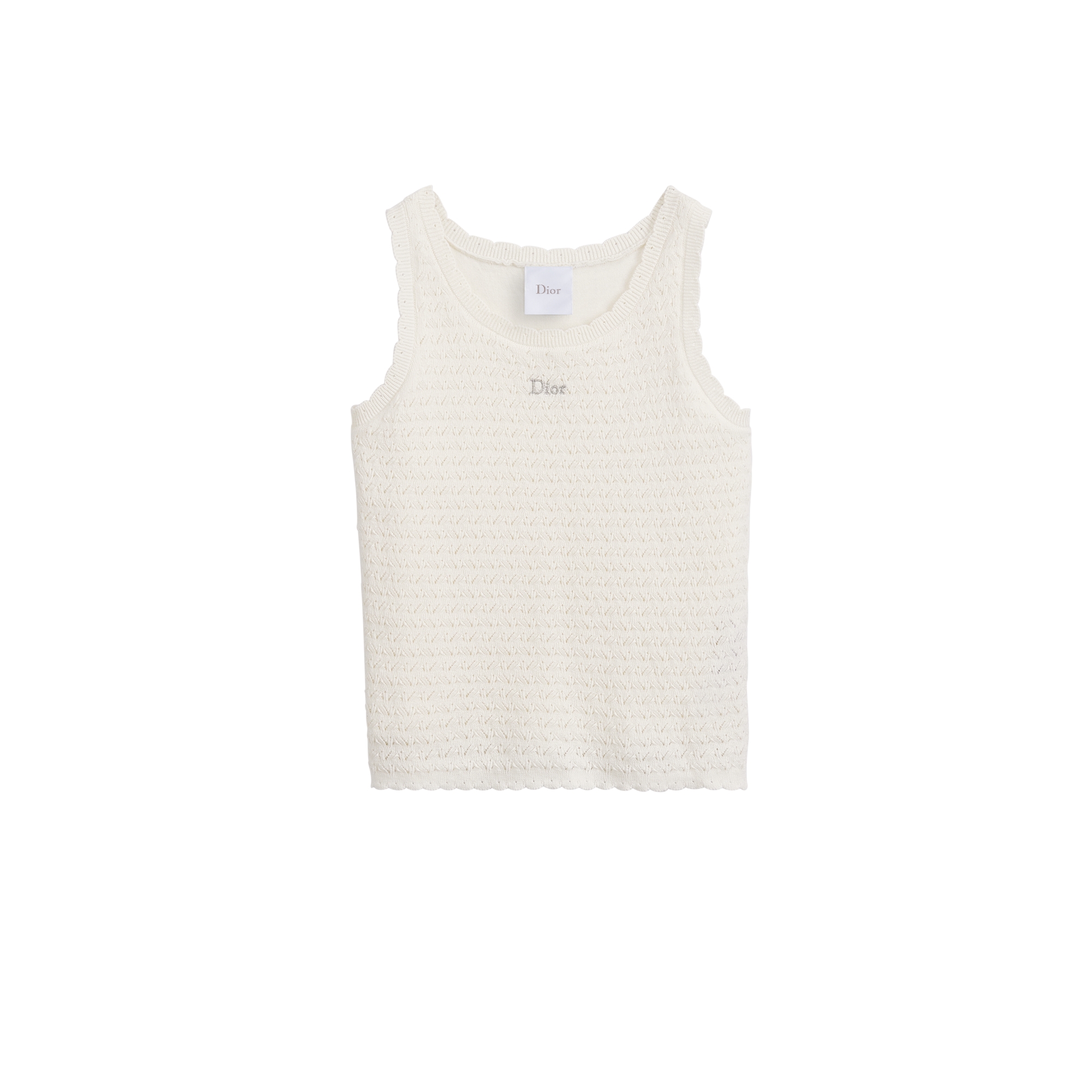 DIOR タンクトップ　白　XSサイズ　美品 この夏のステートメントピース。ディオールの白タンクトップ