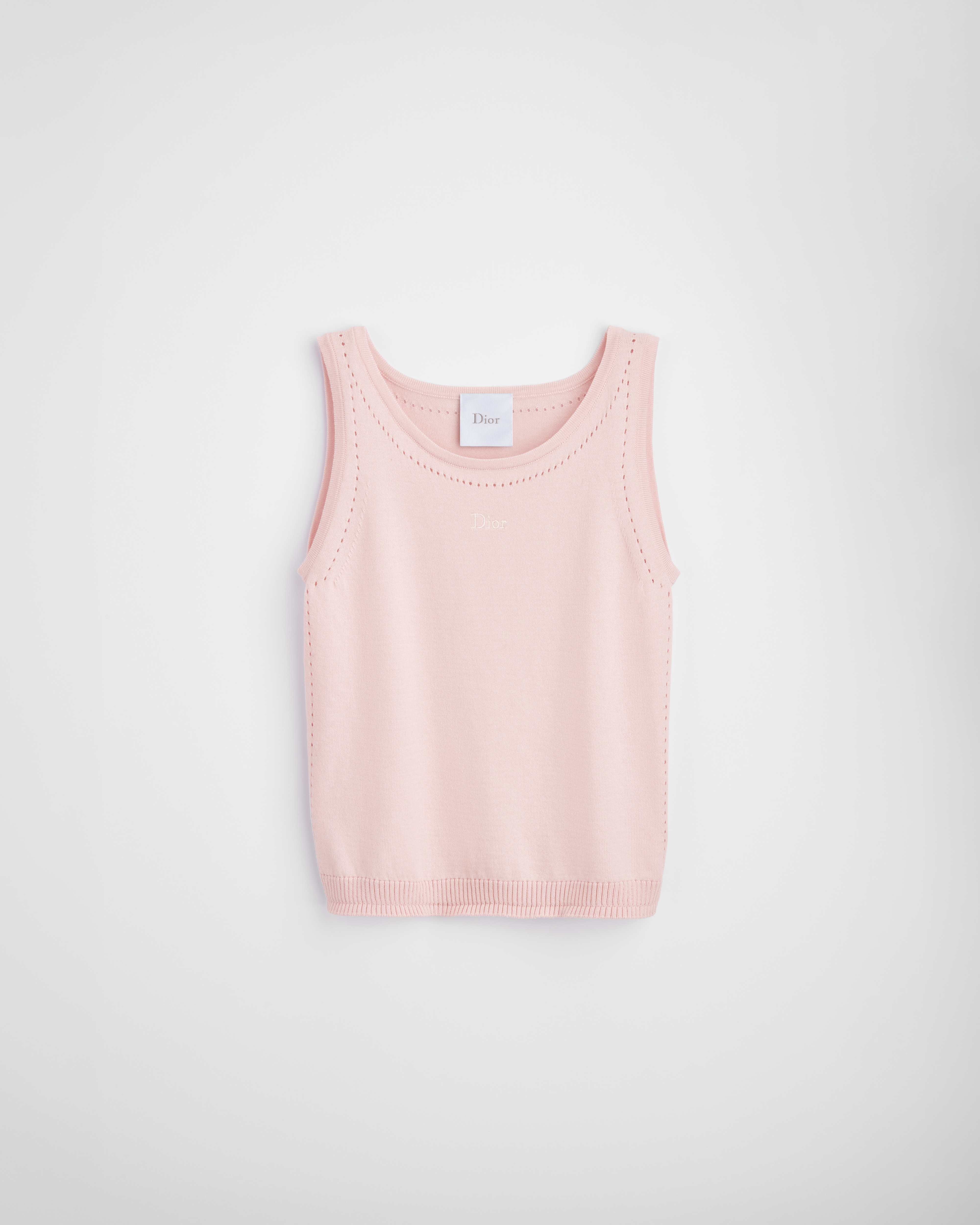Canotta per bambini Maglia di cotone e cachemire rosa pallido E01
