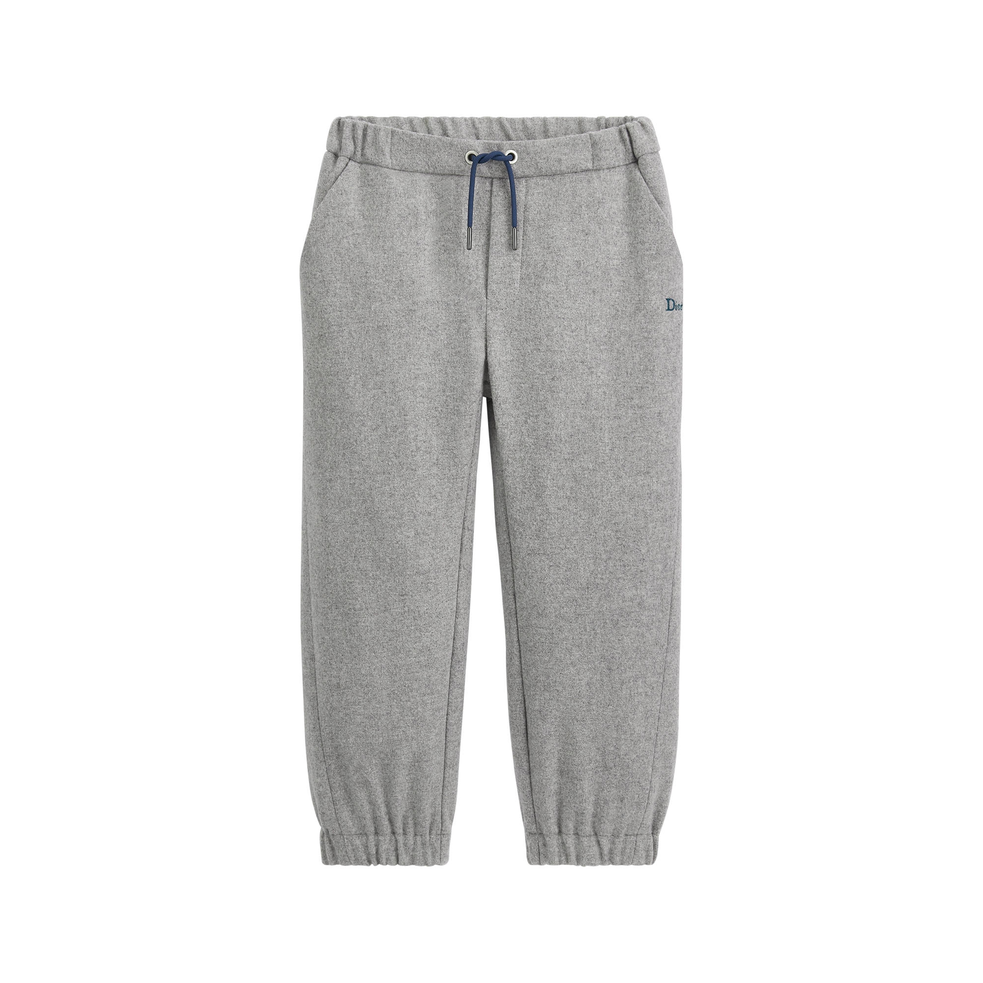 Kids' Pants Heathered Light Gray Wool Blend E01
