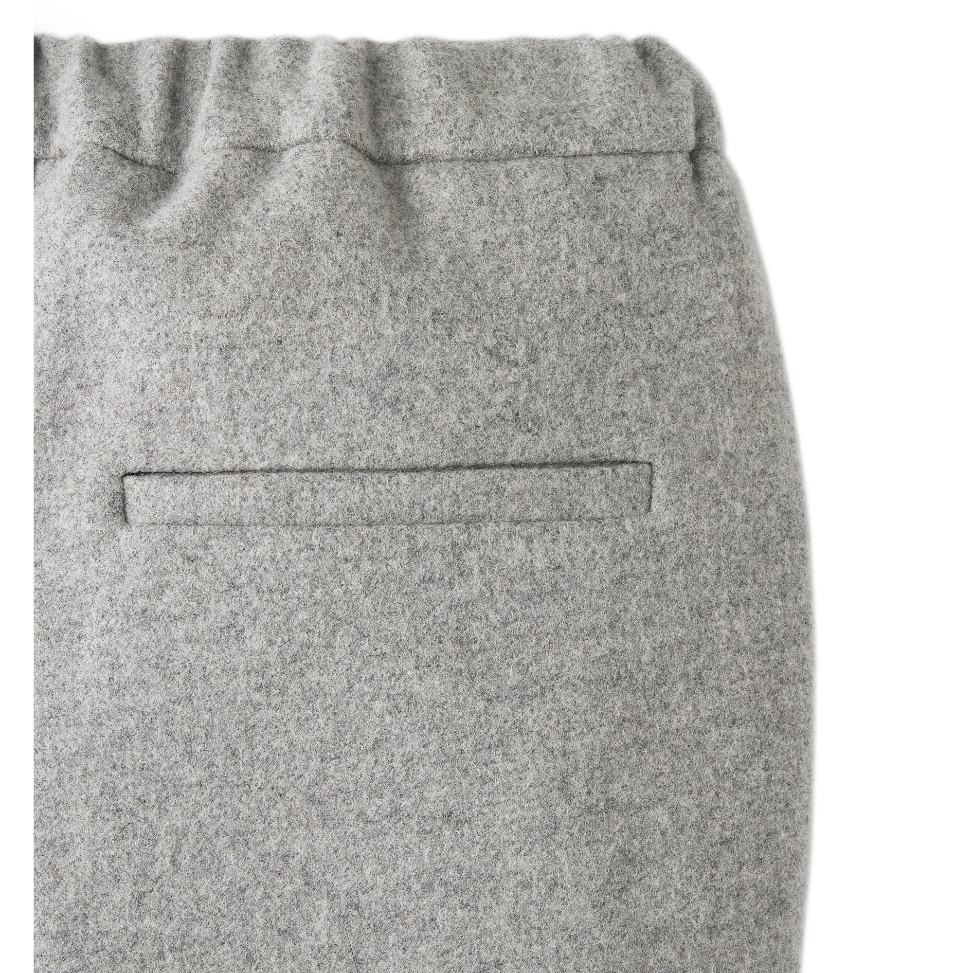 Kids' Pants Heathered Light Gray Wool Blend E10