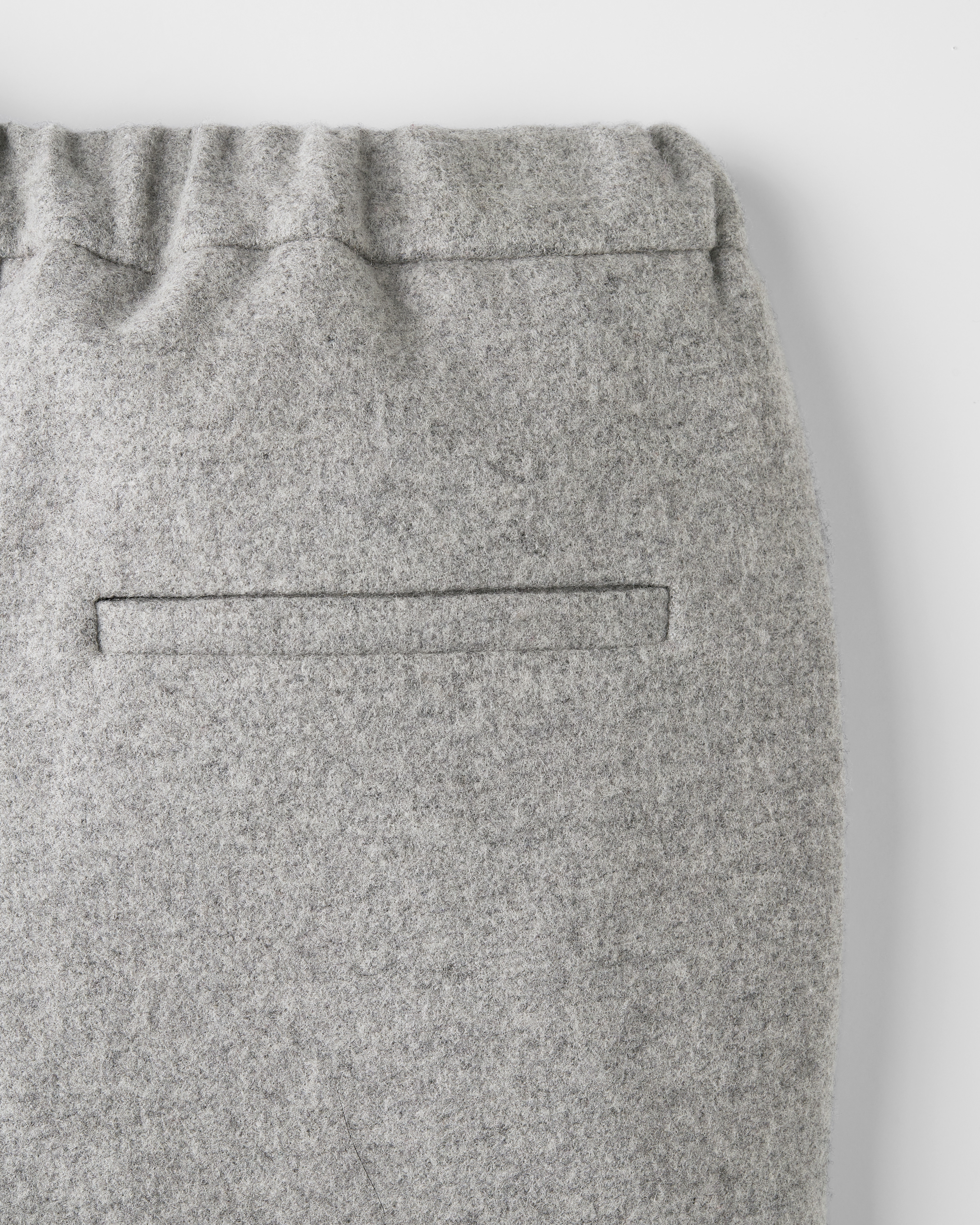 Kids' Pants Heathered Light Gray Wool Blend E10