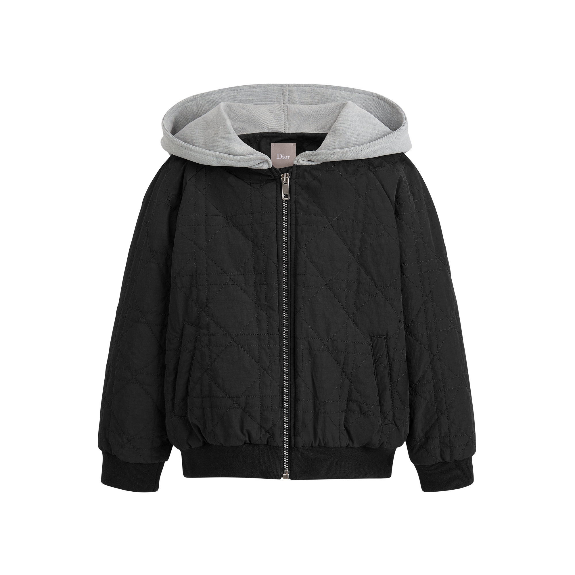 Kids' Jacket Black Cannage Quilted Technical Fabric E01