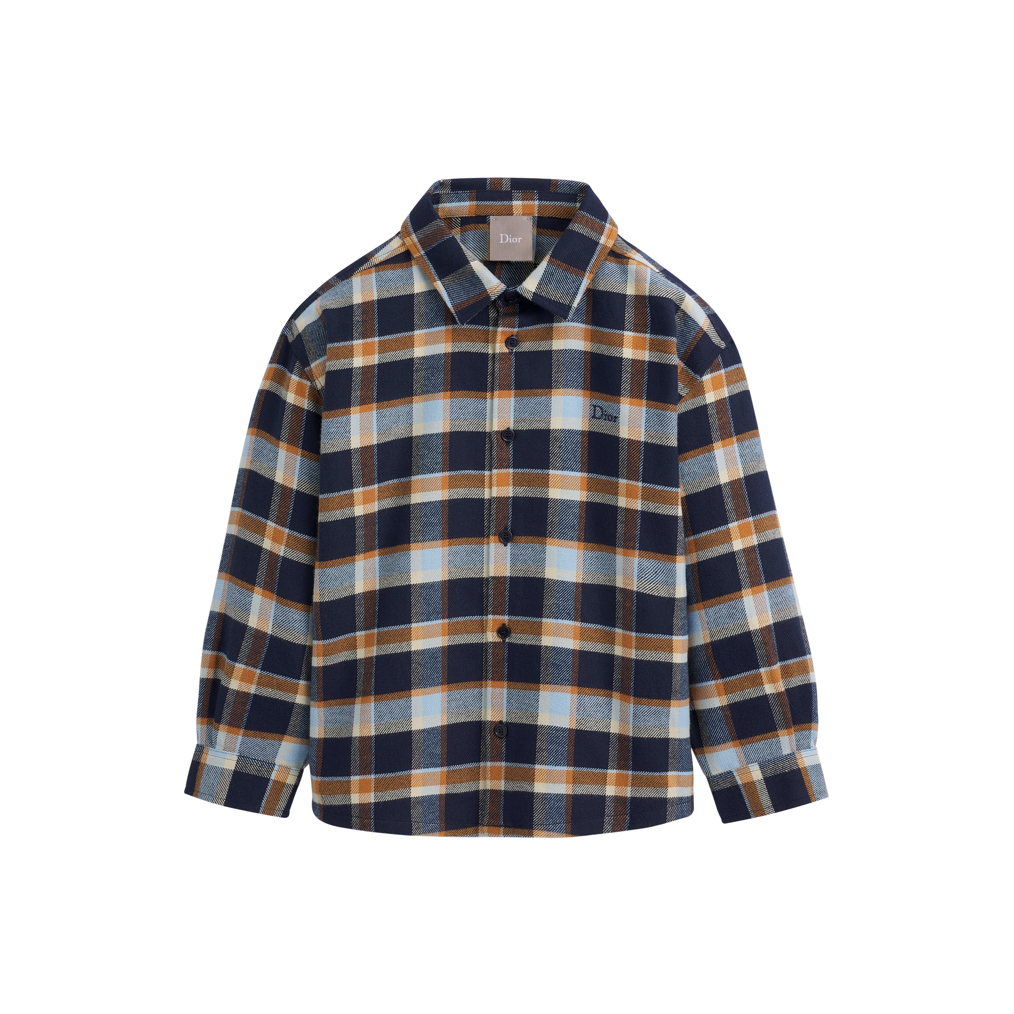 Kids' Shirt Multicolor Checkered Cotton Flannel E01