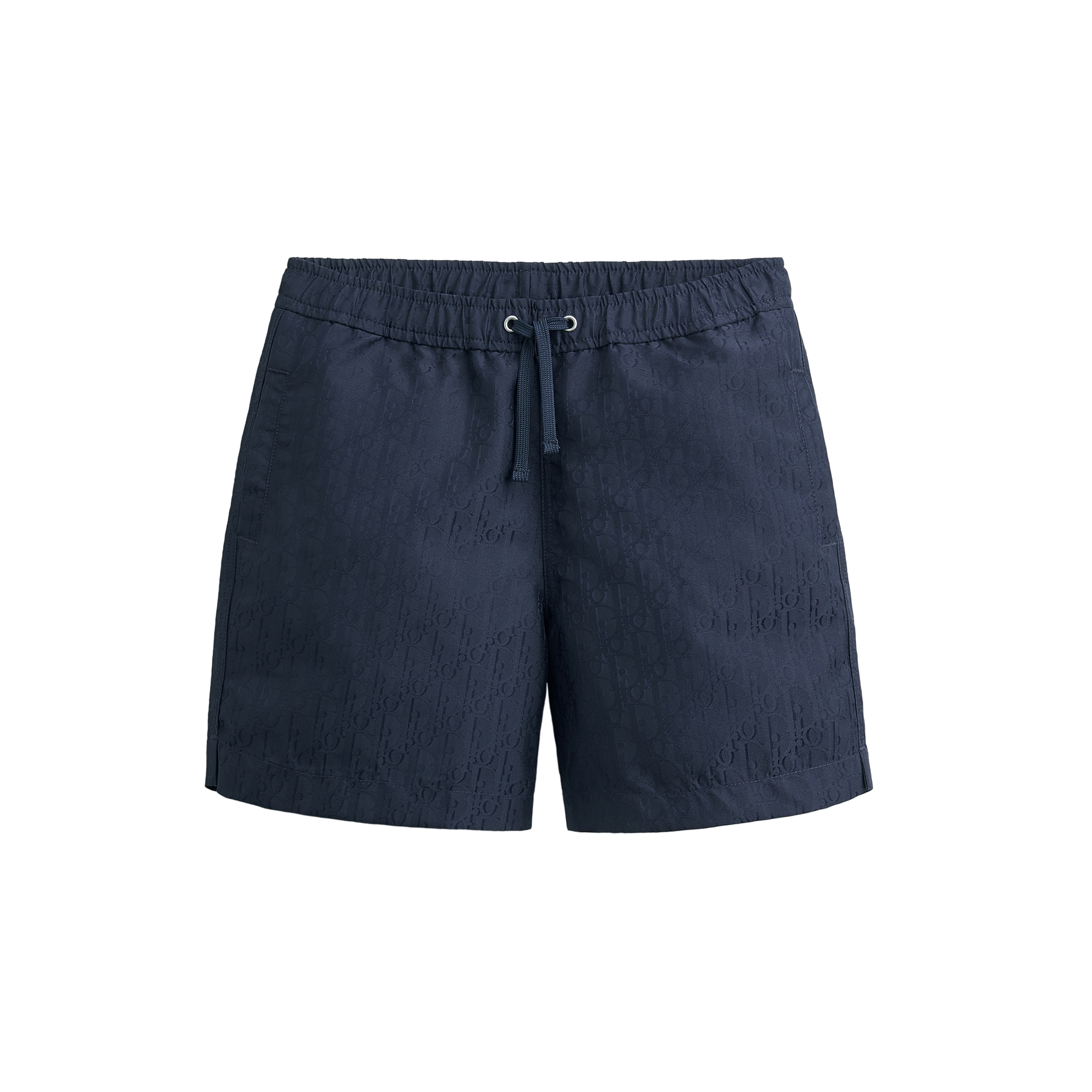 Kids' Swim Shorts Navy Blue Dior Oblique Technical Jacquard E01