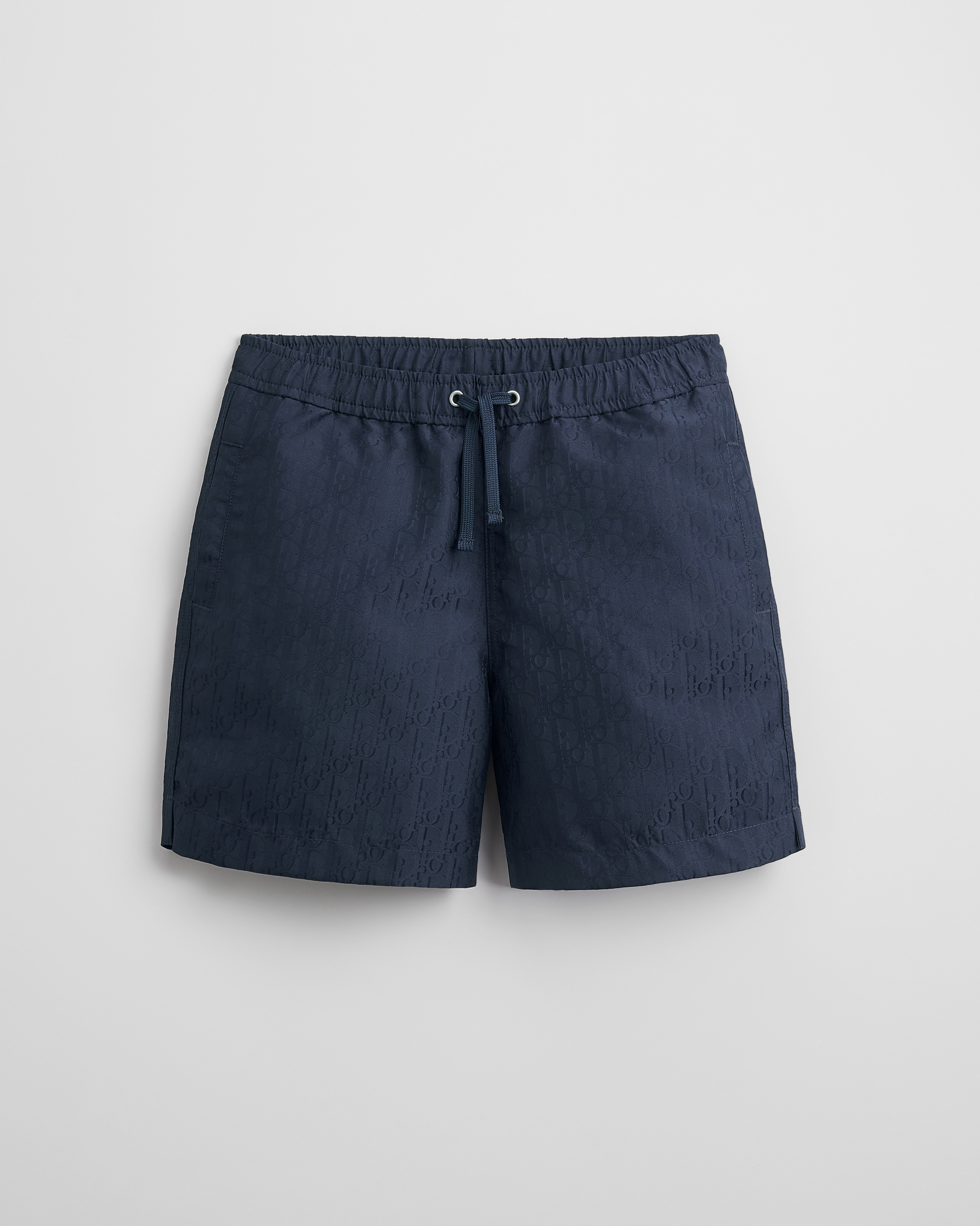 Kids' Swim Shorts Navy Blue Dior Oblique Technical Jacquard E01