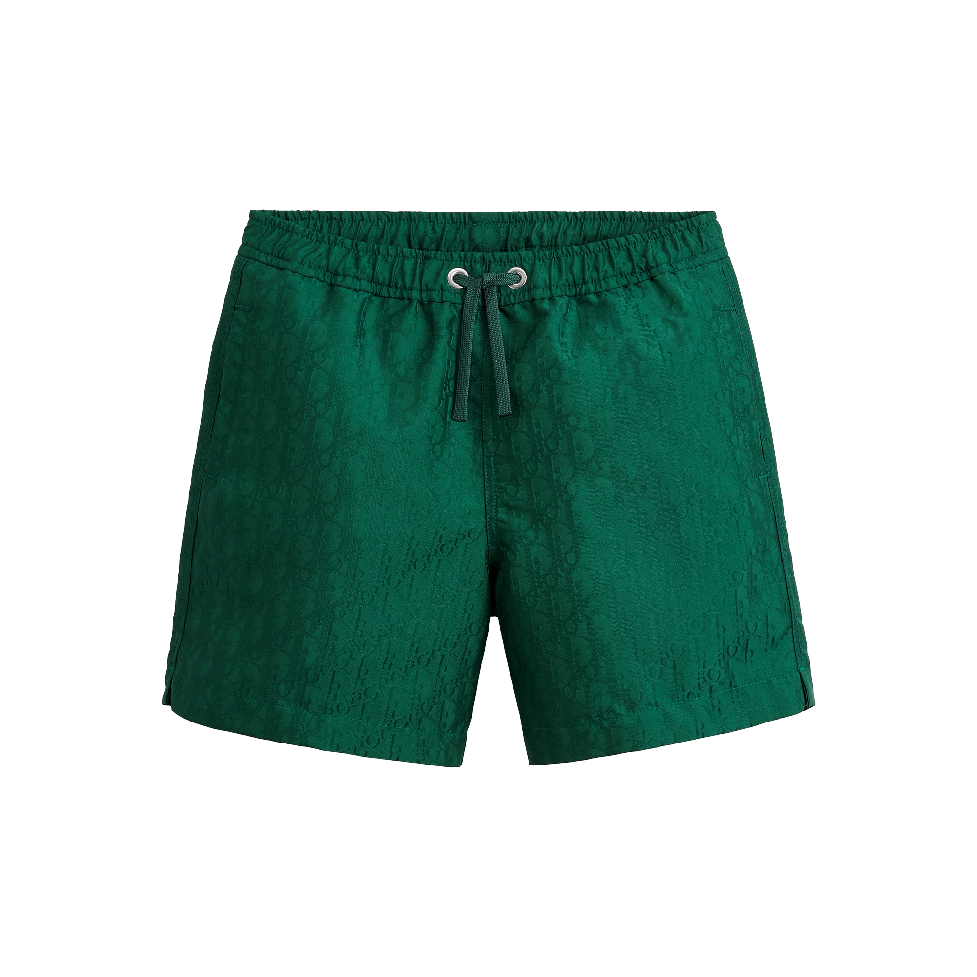 Kids' Swim Shorts Green Dior Oblique Technical Jacquard E01