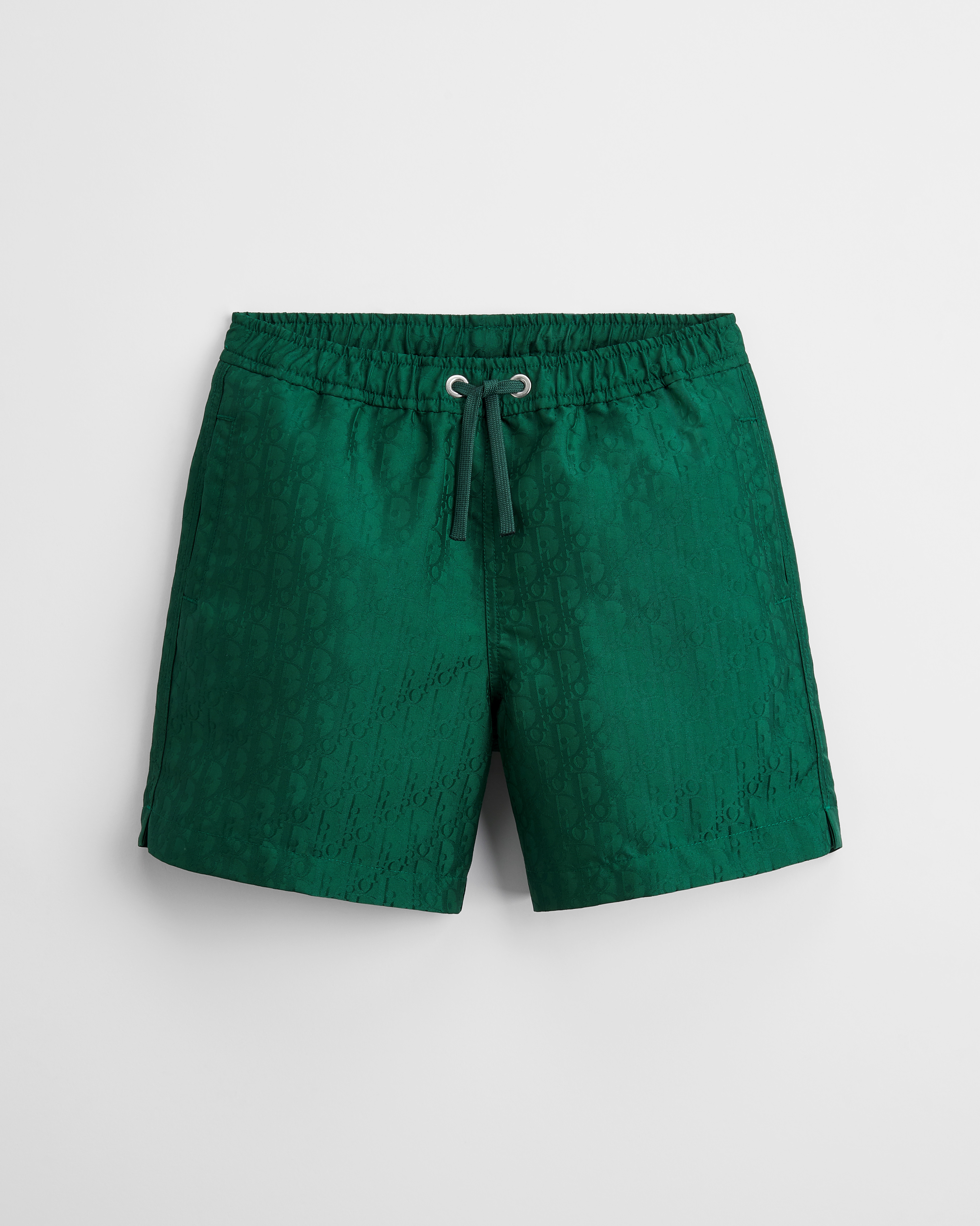 Short de bain enfant Toile jacquard technique Dior Oblique vert E01
