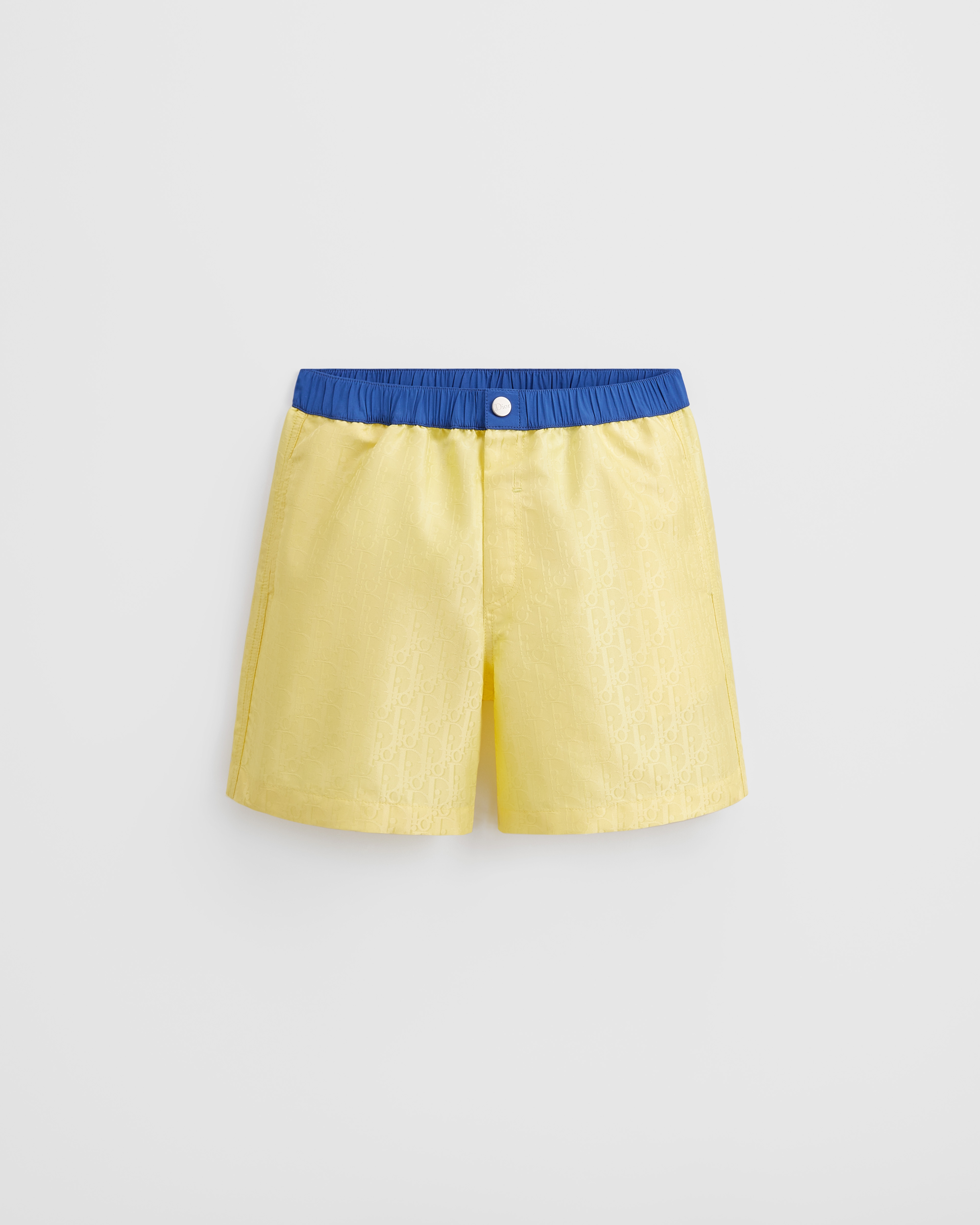 Badeshorts für Kinder Dior Oblique Funktionsstoff in Gelb E01