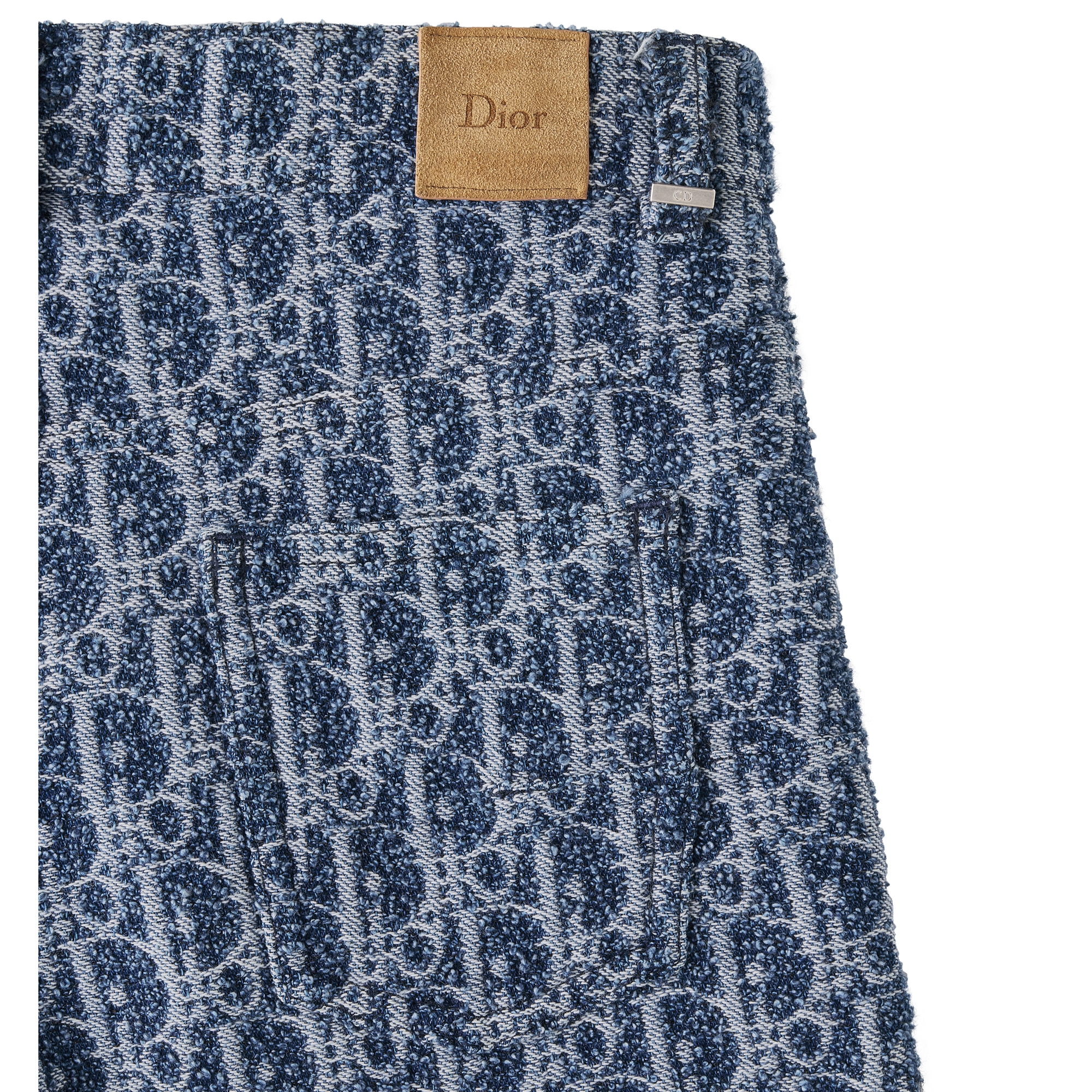 Kids' Shorts Blue Spongy Dior Oblique Jacquard Cotton Twill E10