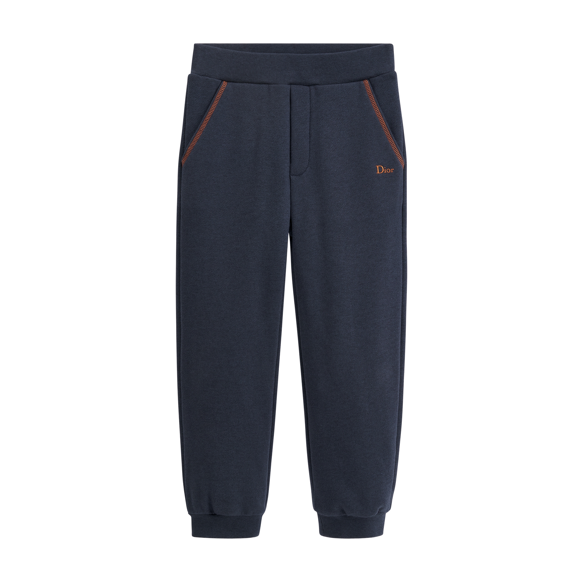Kids' Track Pants Navy Blue Cotton Fleece and Wool E01