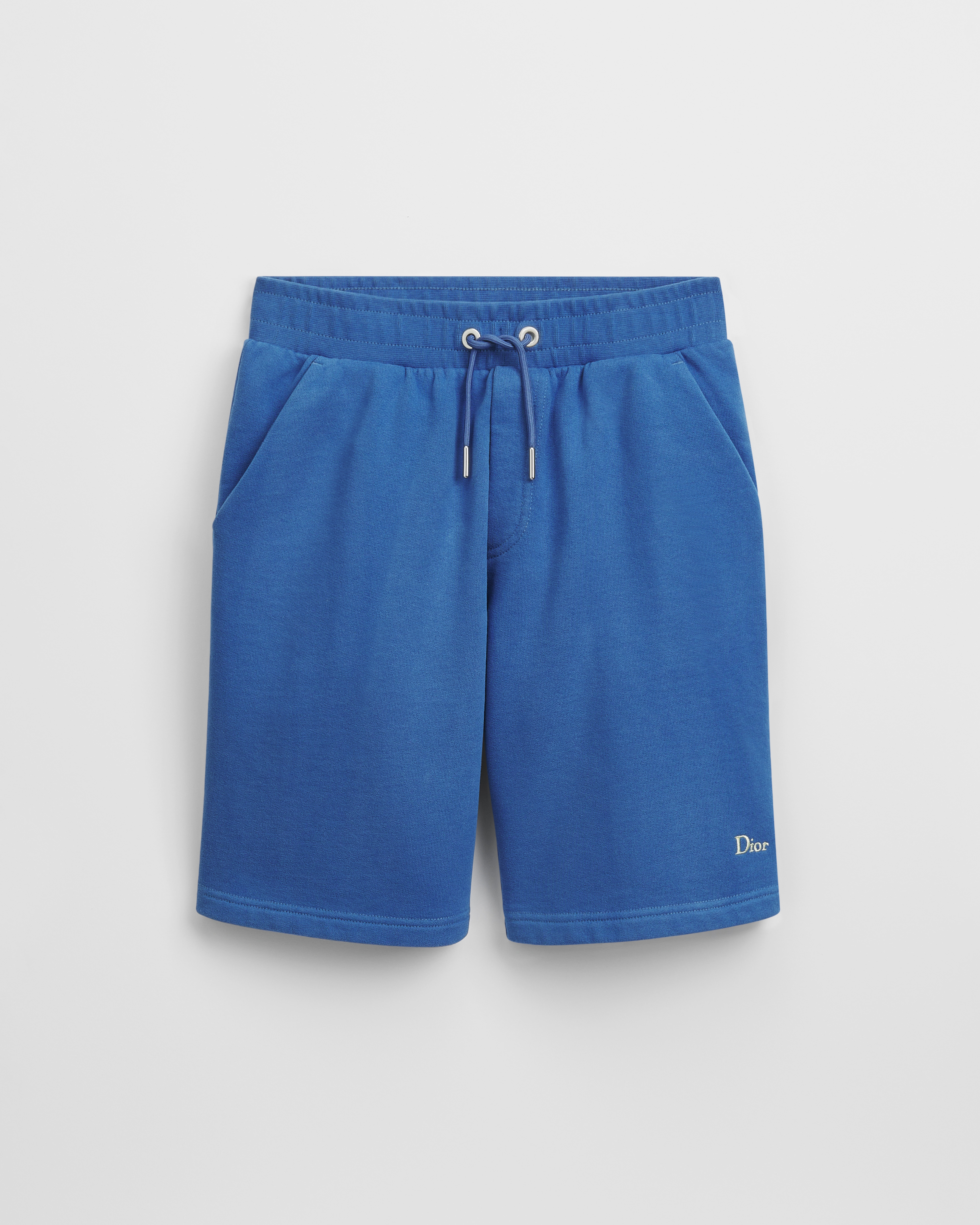 Short de jogging enfant Molleton de coton bleu E01