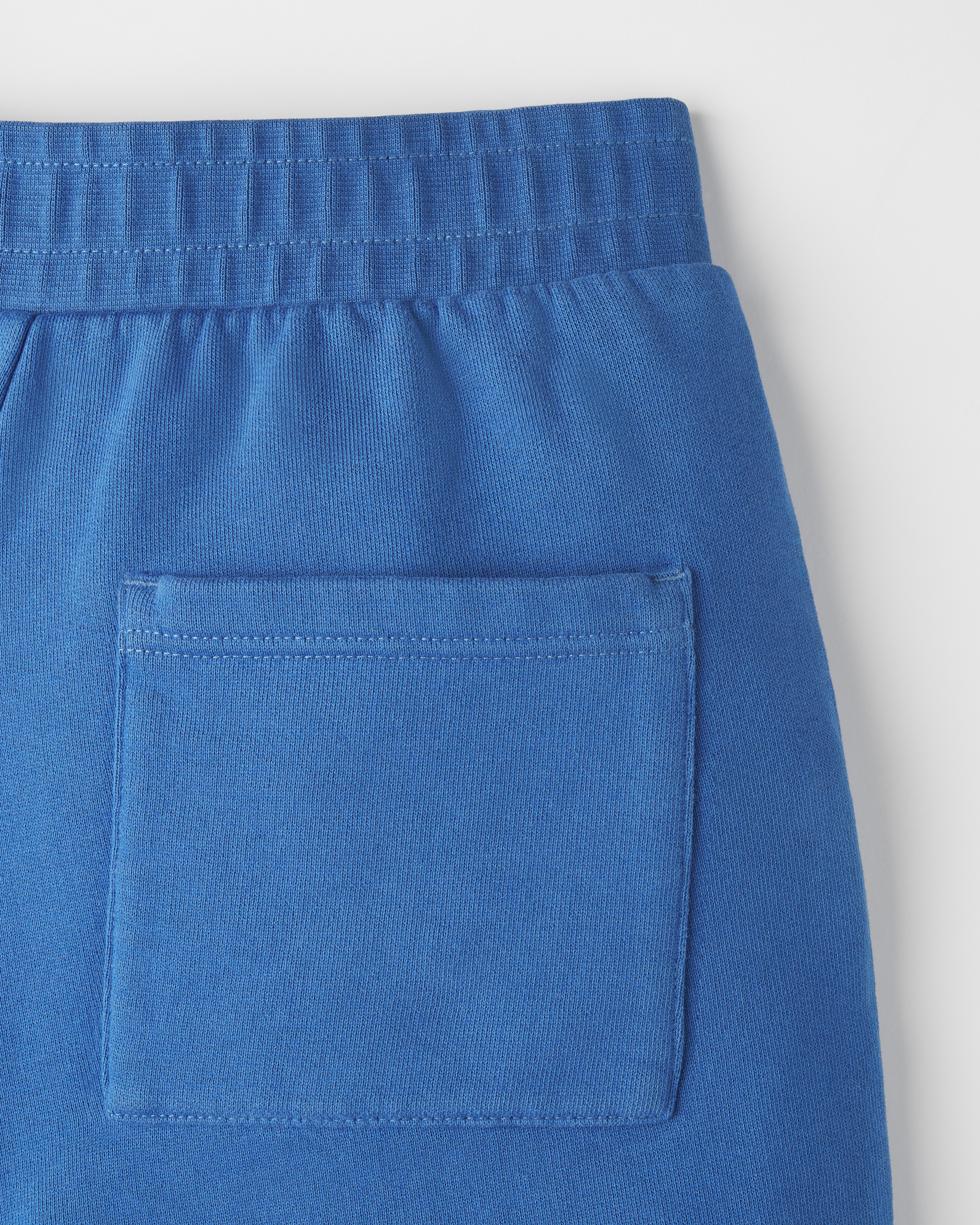 Short de jogging enfant Molleton de coton bleu E10