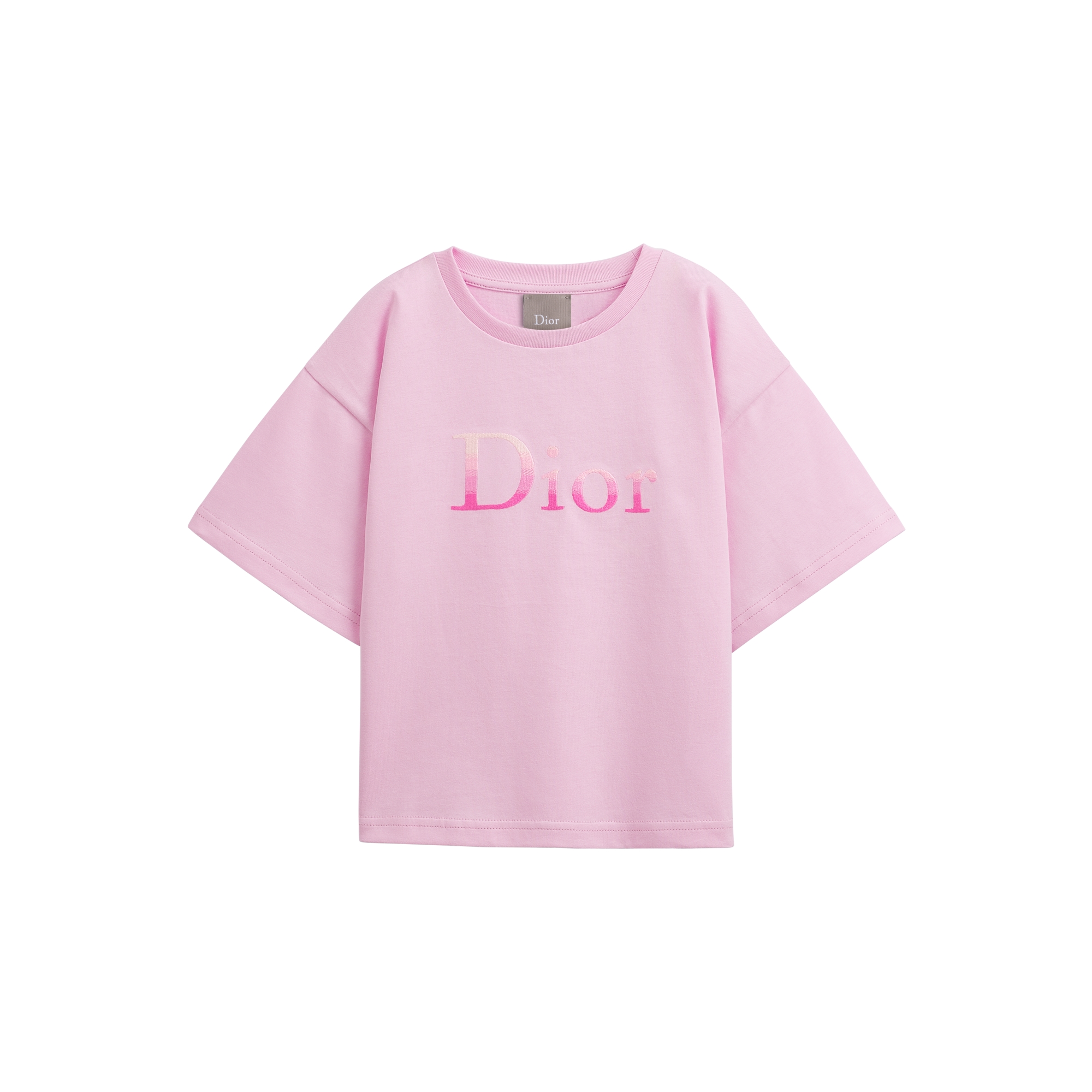 Kids' T-Shirt Pink Cotton Jersey E01
