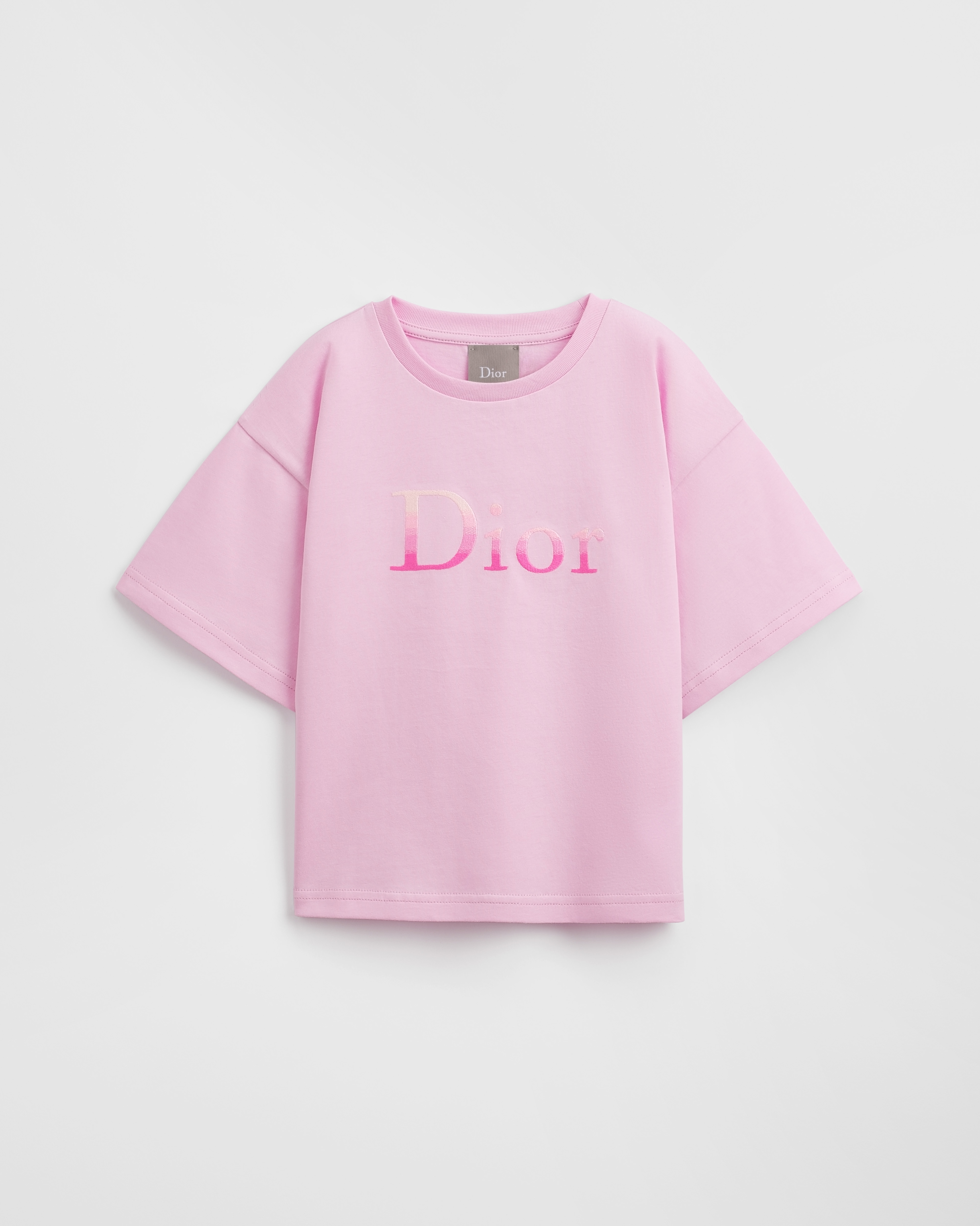 เสื้อยืดสำหรับเด็ก ผ้าฝ้ายเจอร์ซีย์สีชมพู E01