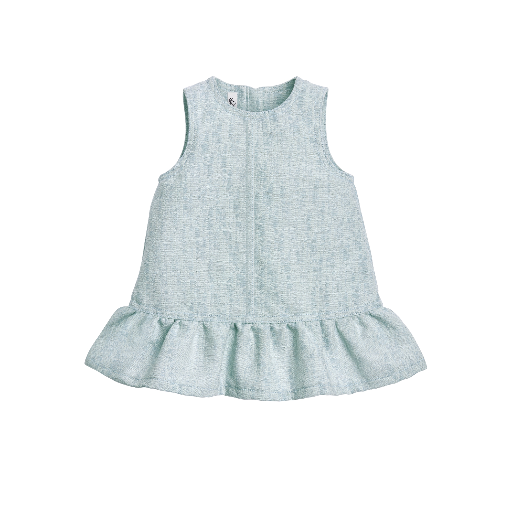 Baby A-Line Dress Light Blue Dior Oblique Jacquard E01