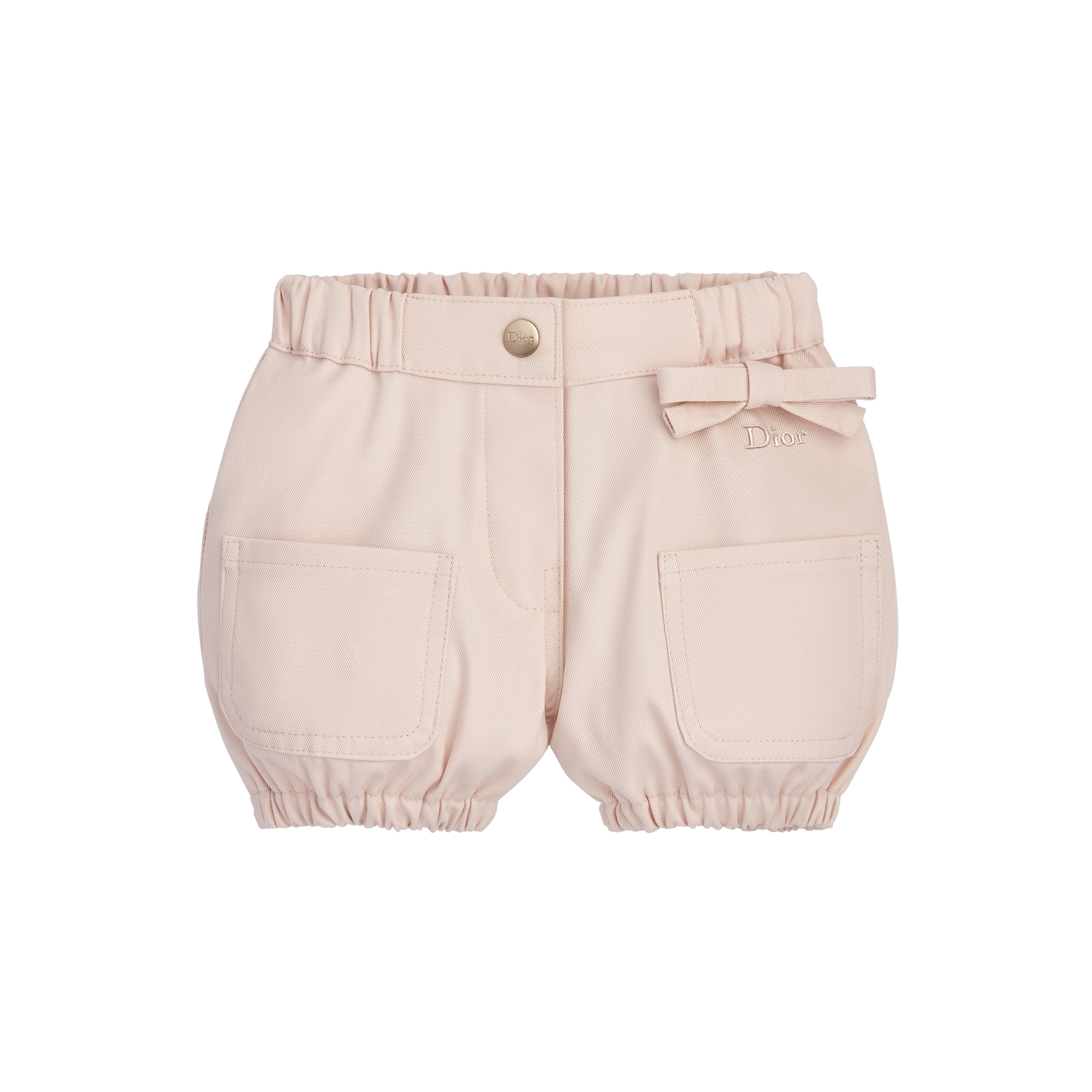 Baby Bloomer Shorts Pale Pink Cotton Gabardine | DIOR