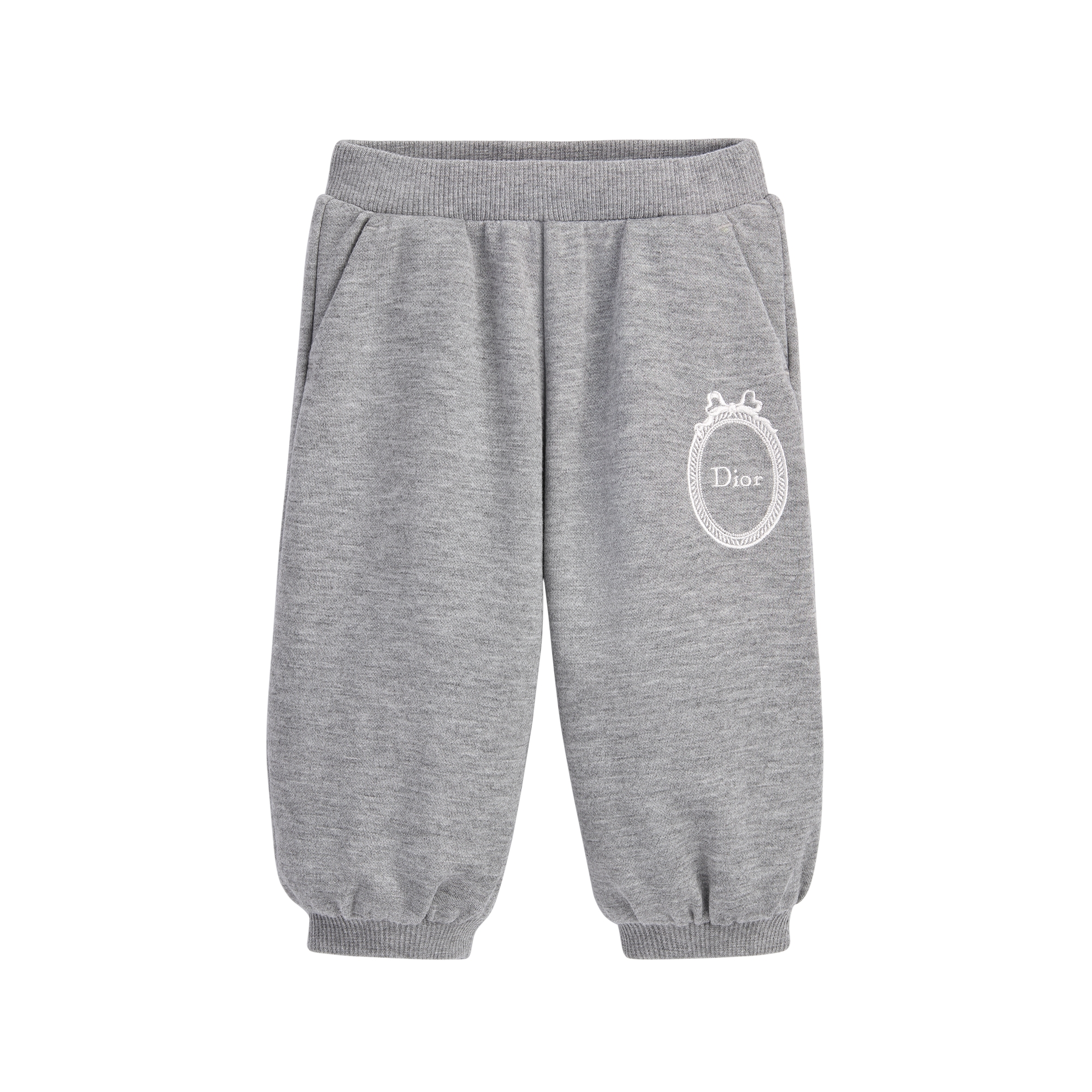 Baby Track Pants Gray Modal Fleece E01