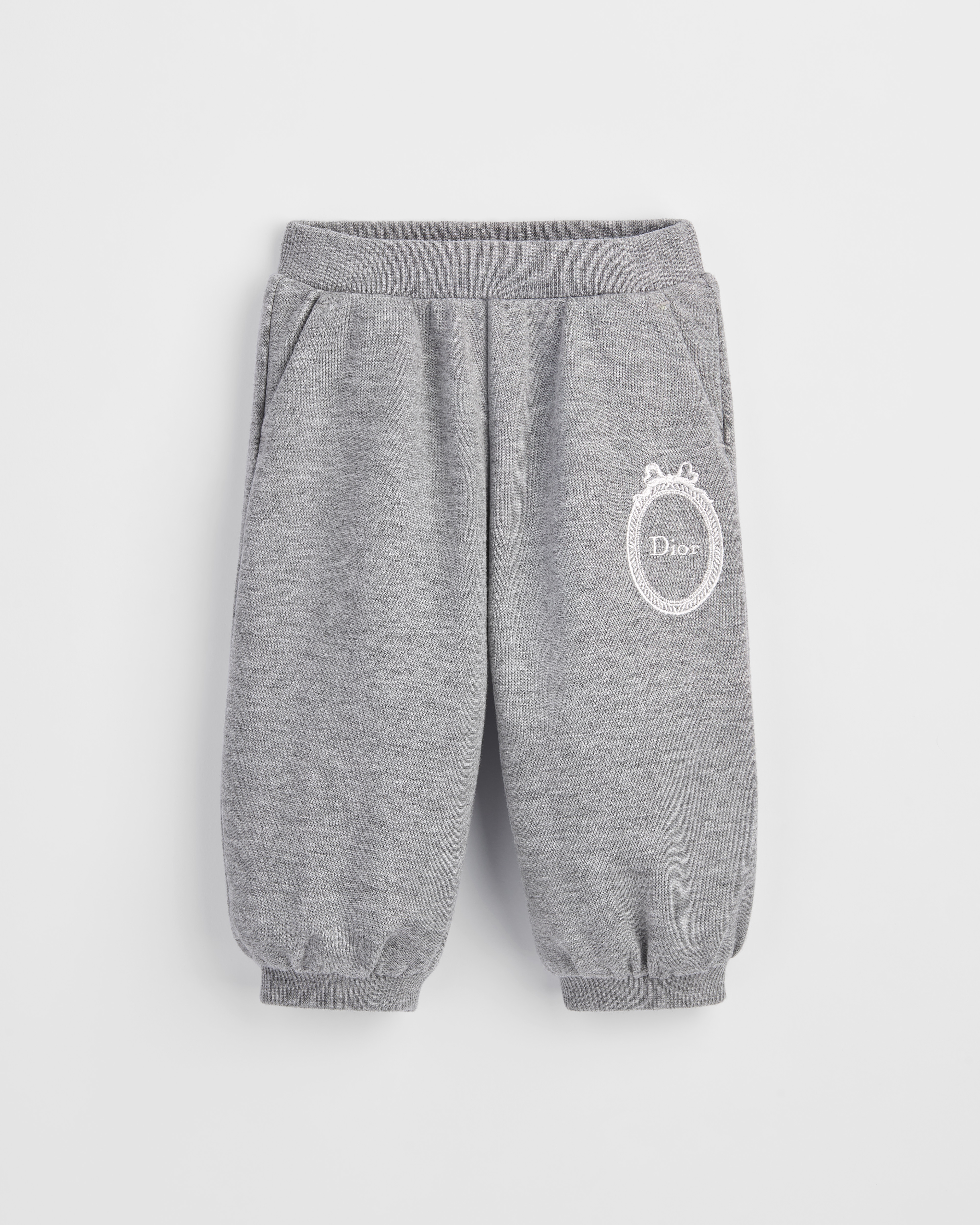 Baby Track Pants Gray Modal Fleece E01