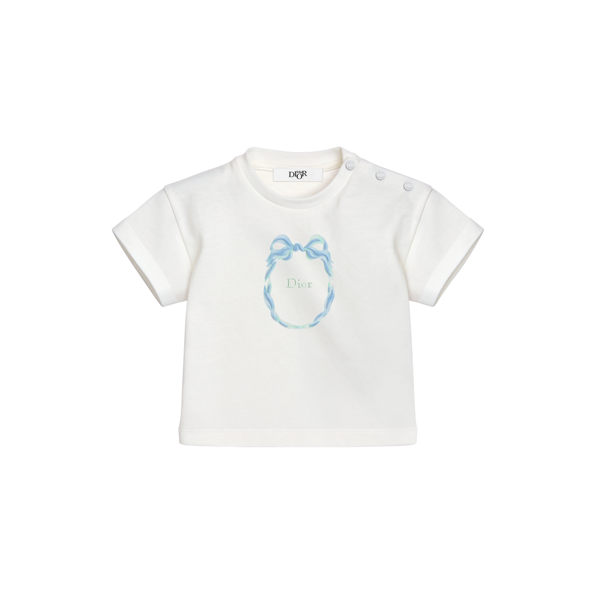 Dior Baby Tシャツ 18M ホワイト 6SBM33TEEKY013_E01?$default_GH トップス