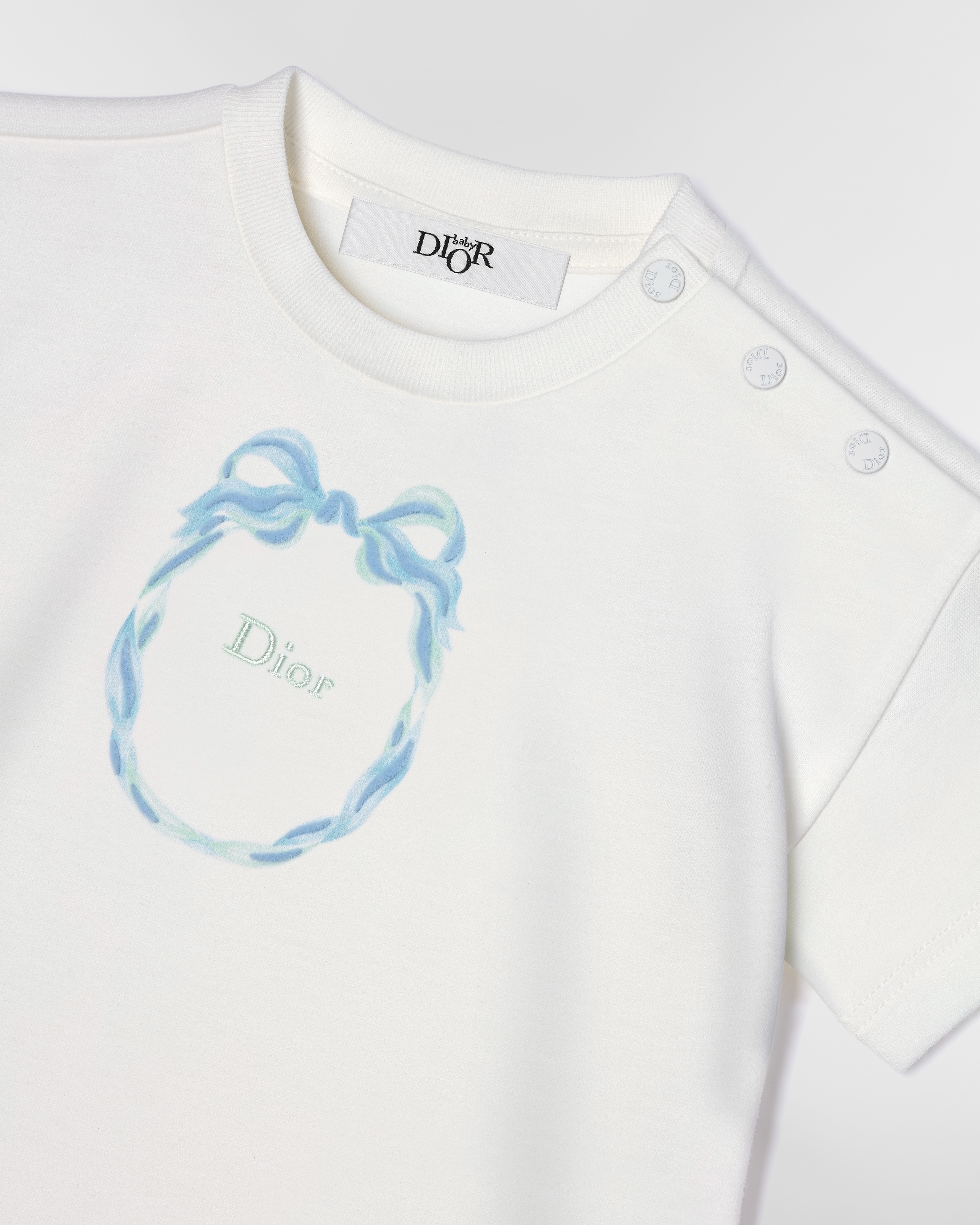 Baby T-Shirt Ivory Cotton Jersey | DIOR