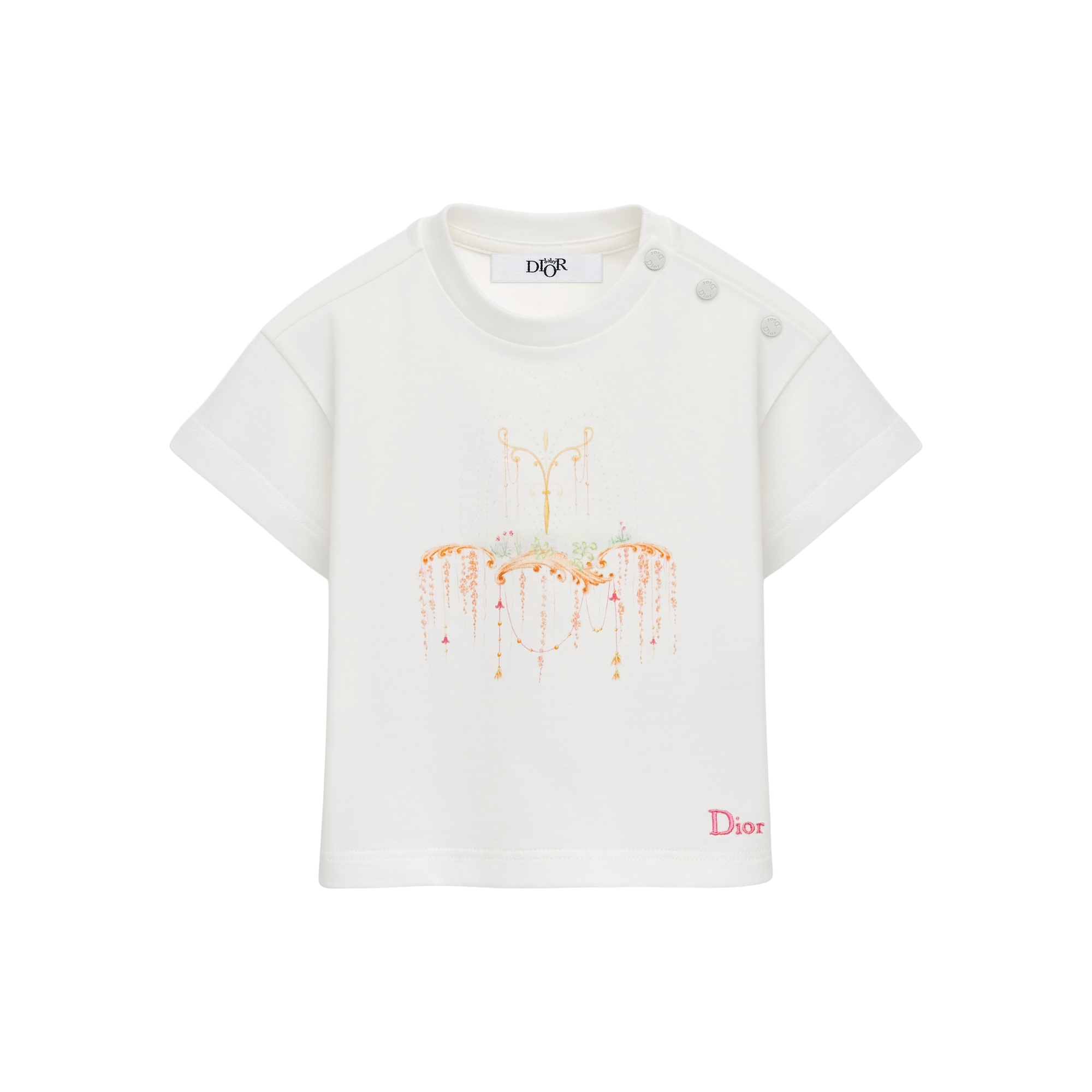 T-shirt bébé Jersey de coton ivoire | DIOR