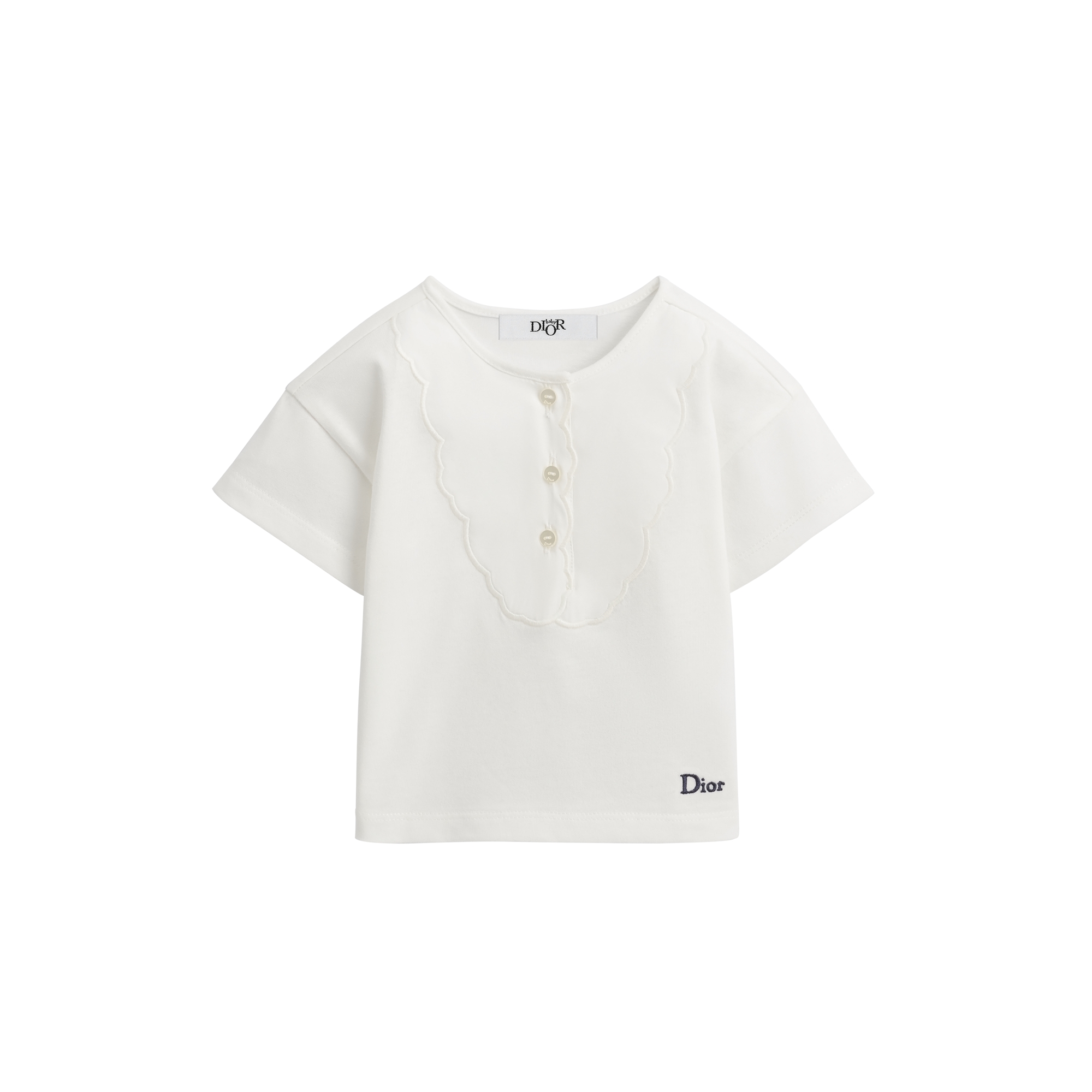 Baby T-Shirt Ivory Cotton Jersey E01