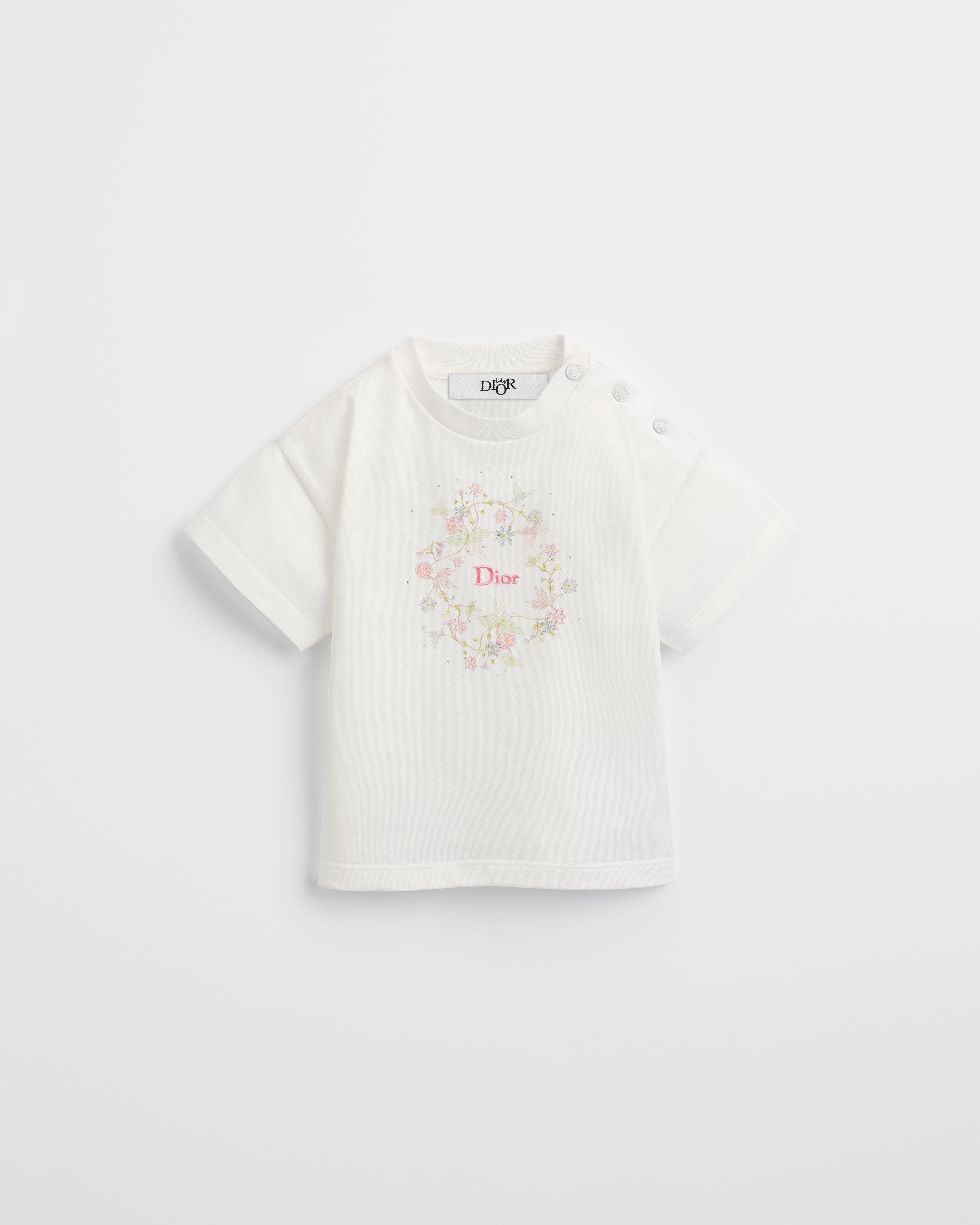 T-Shirt für Babys Baumwolljersey in Elfenbeinfarbe E01
