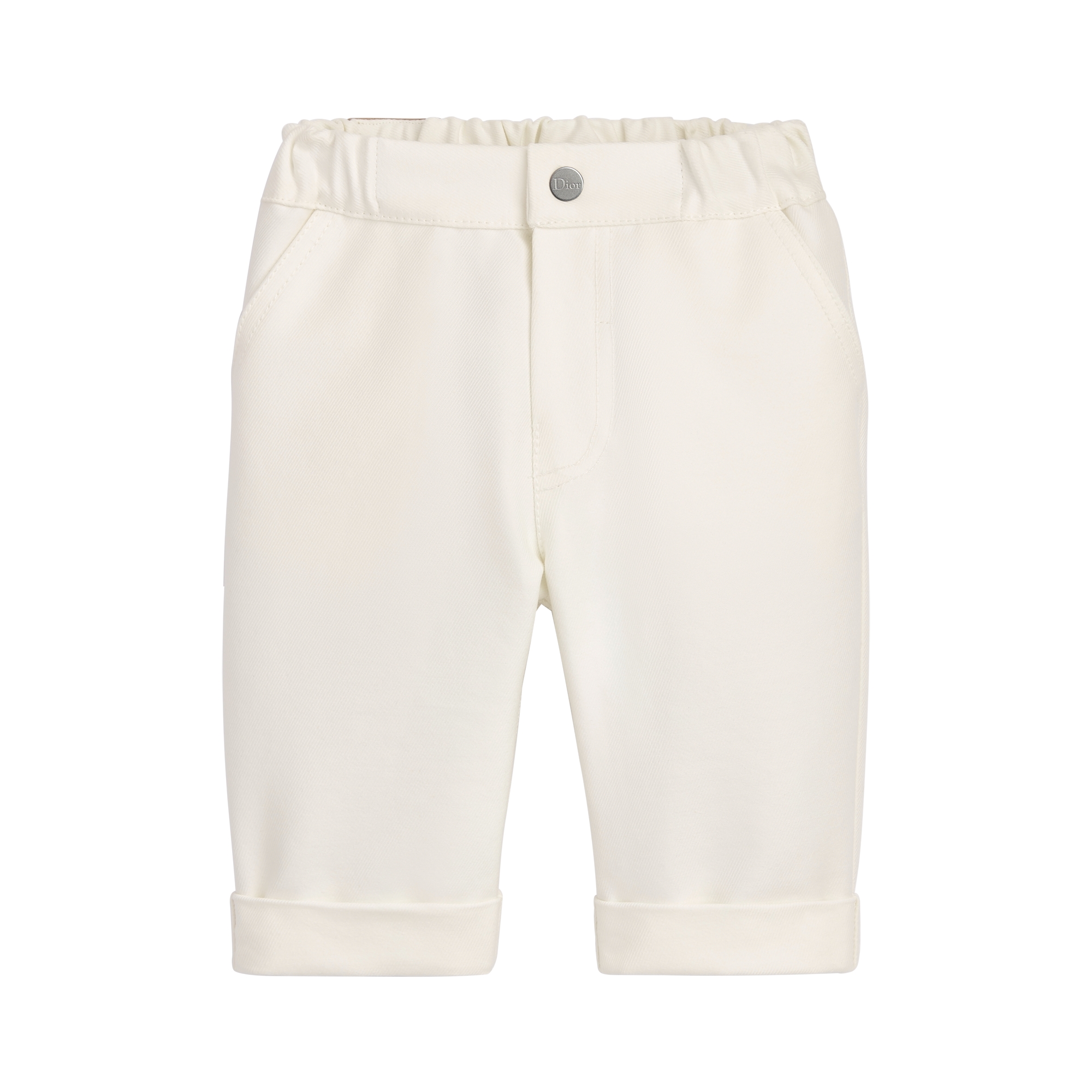 Baby Pants Ivory Cotton Gabardine E01