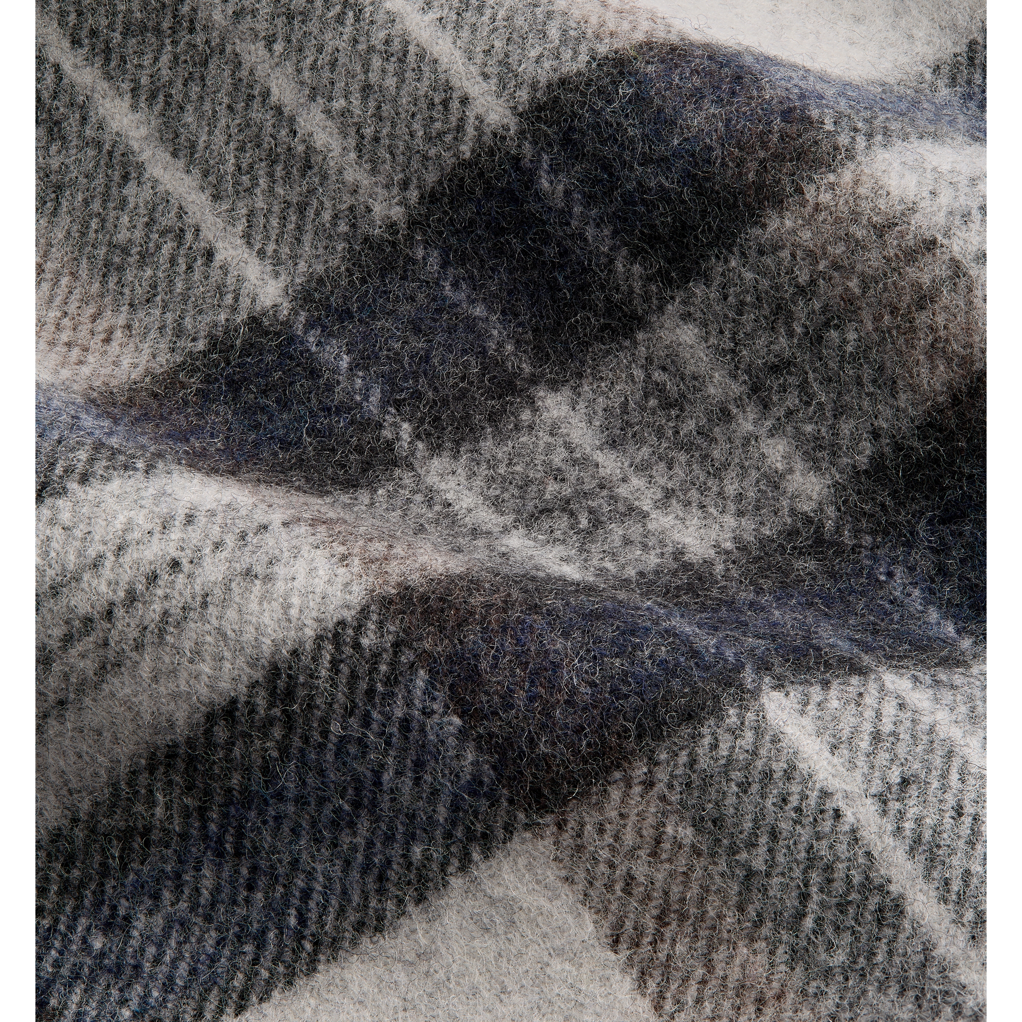 Baby Overshirt Gray and Black Checkered Wool Blend E10