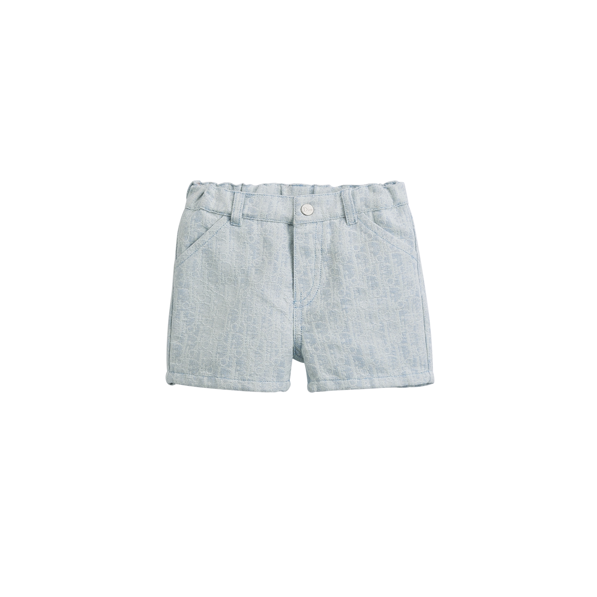 Baby Shorts Light Blue Dior Oblique Jacquard E01