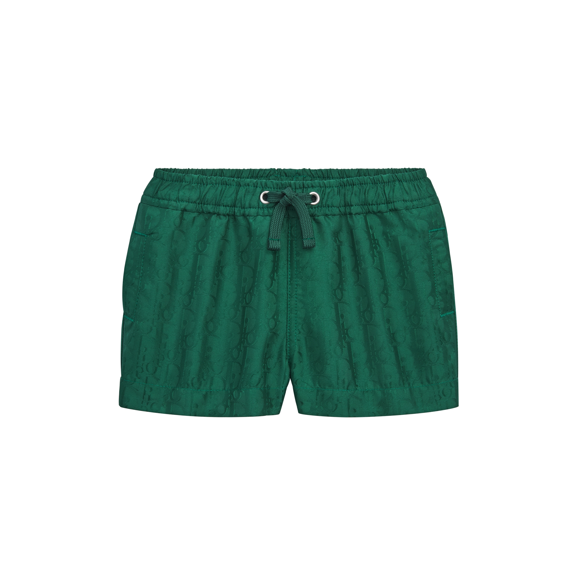 Baby Swim Shorts Green Dior Oblique Technical Jacquard E01