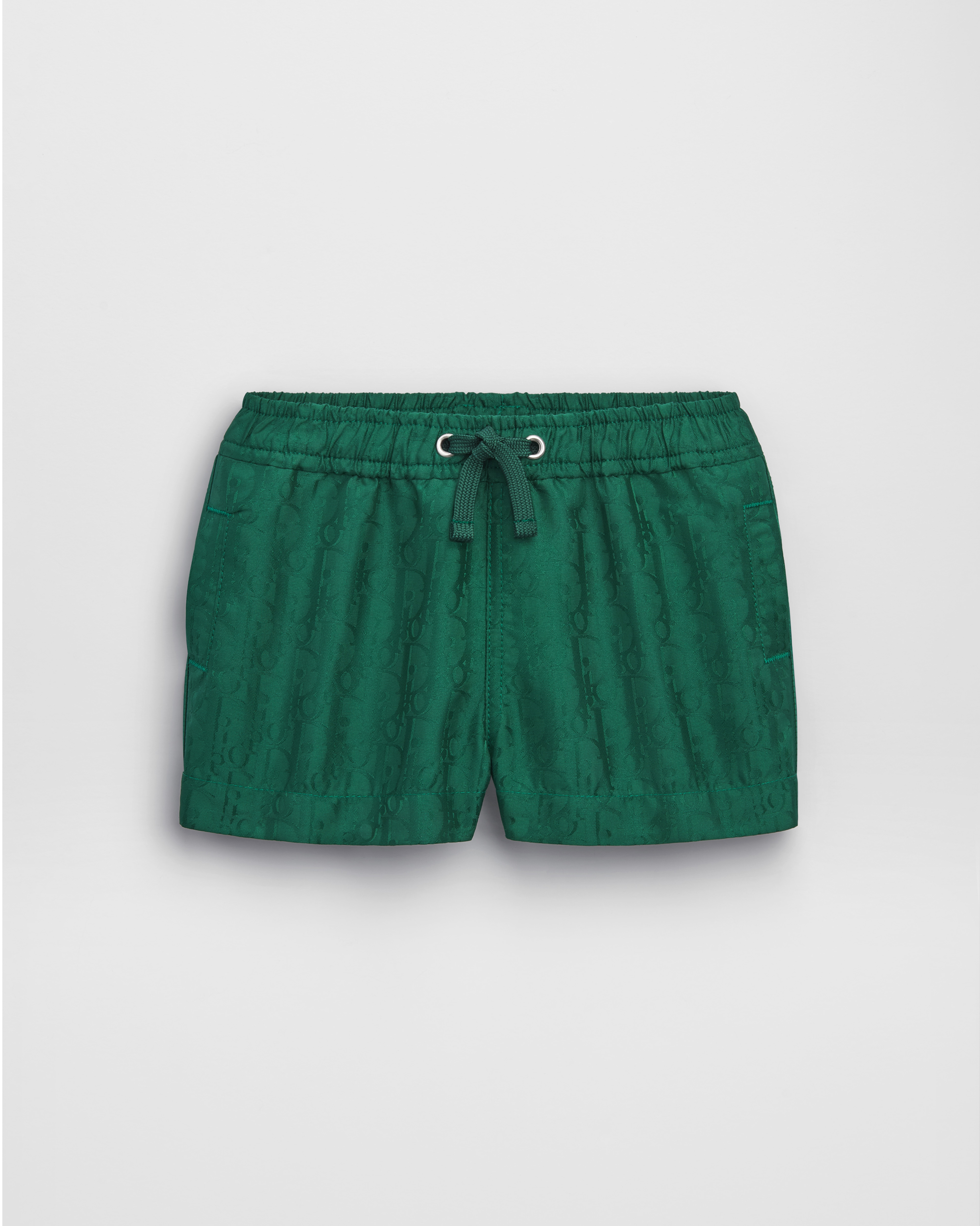 Baby Swim Shorts Green Dior Oblique Technical Jacquard E01