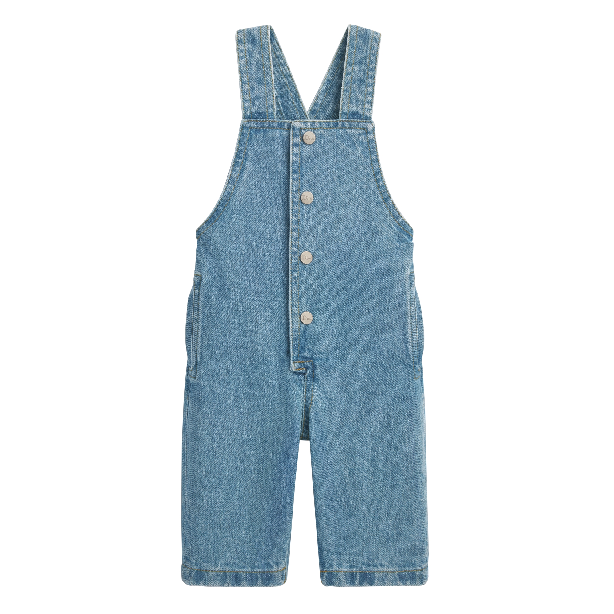 Baby Overalls Blue Cotton Denim E01
