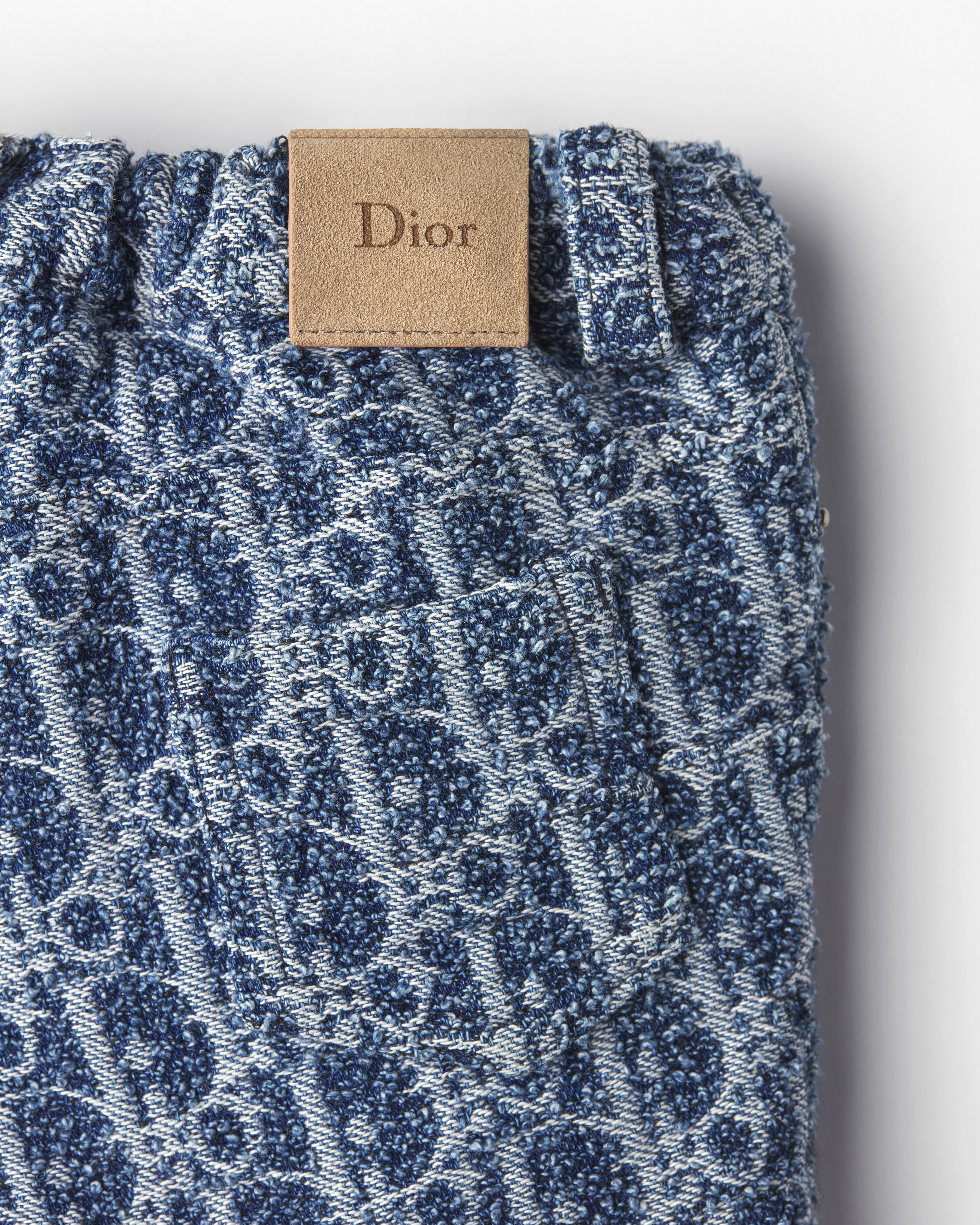 Shorts für Babys Dior Oblique Jacquard aus weichem Baumwolltwill in Blau E10