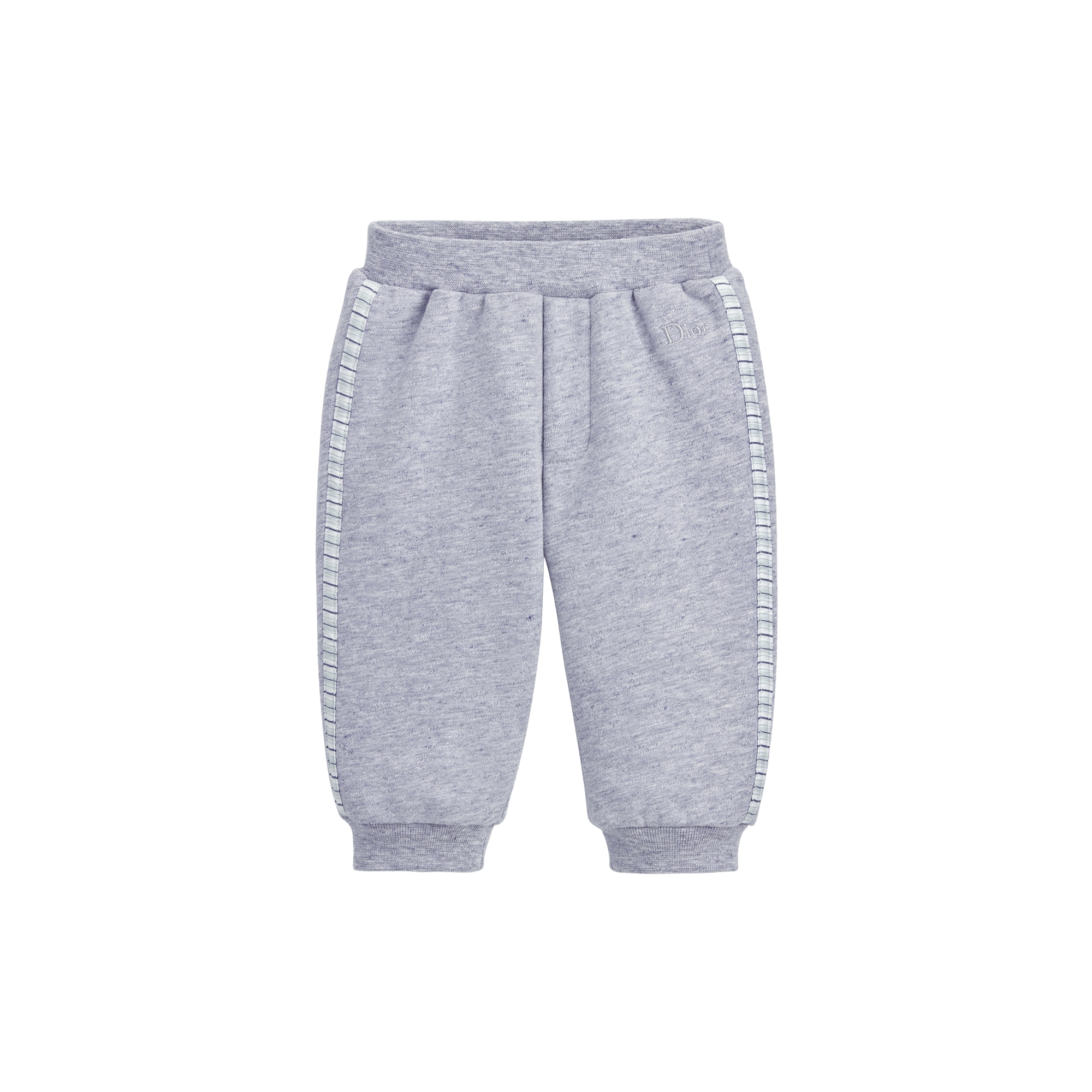 Baby Track Pants Heathered Gray-Blue Cotton Fleece E01