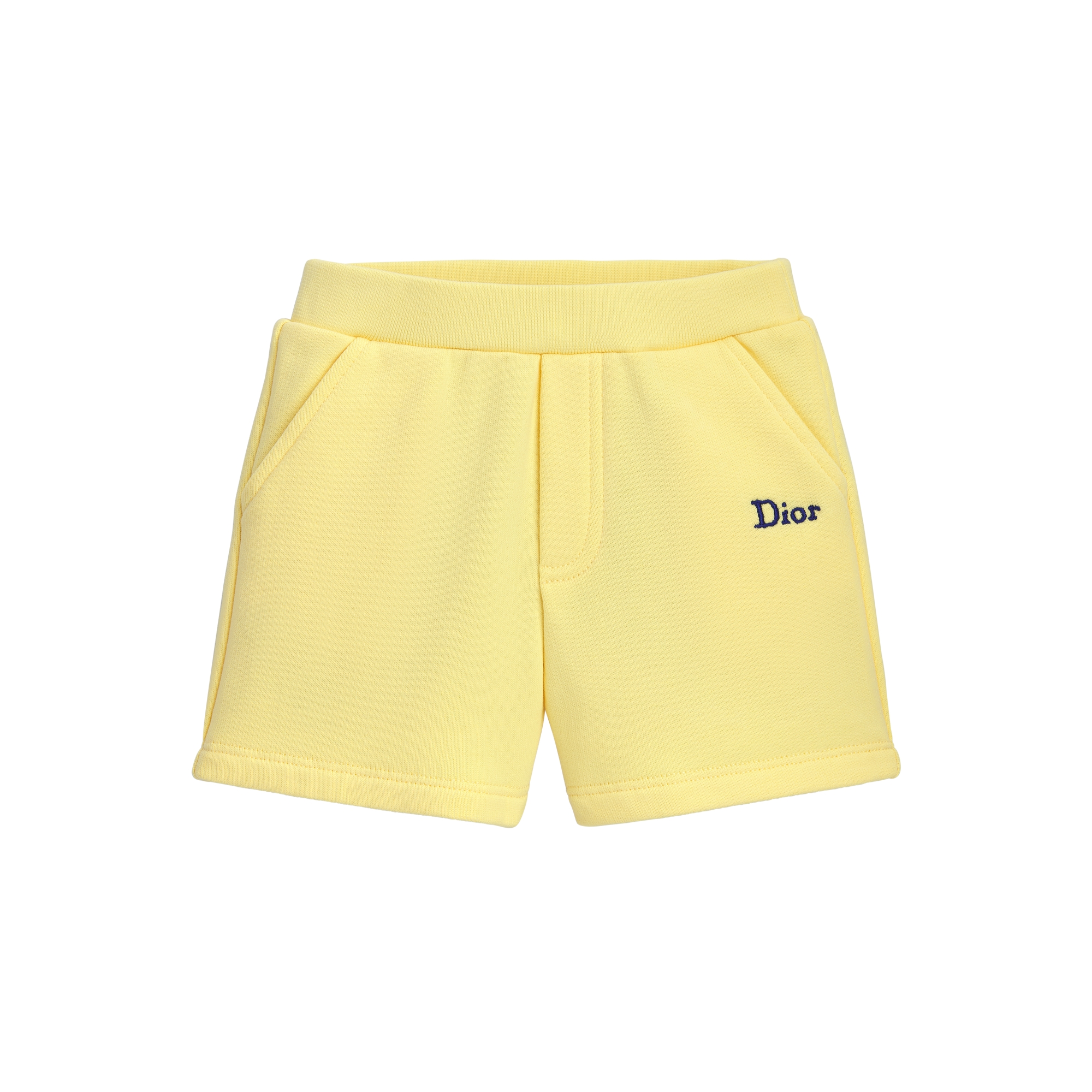 DIOR Homme イエロー ショートパンツ ベルト付き DIOR | ベビー トラック ショートパンツ コットンフリース