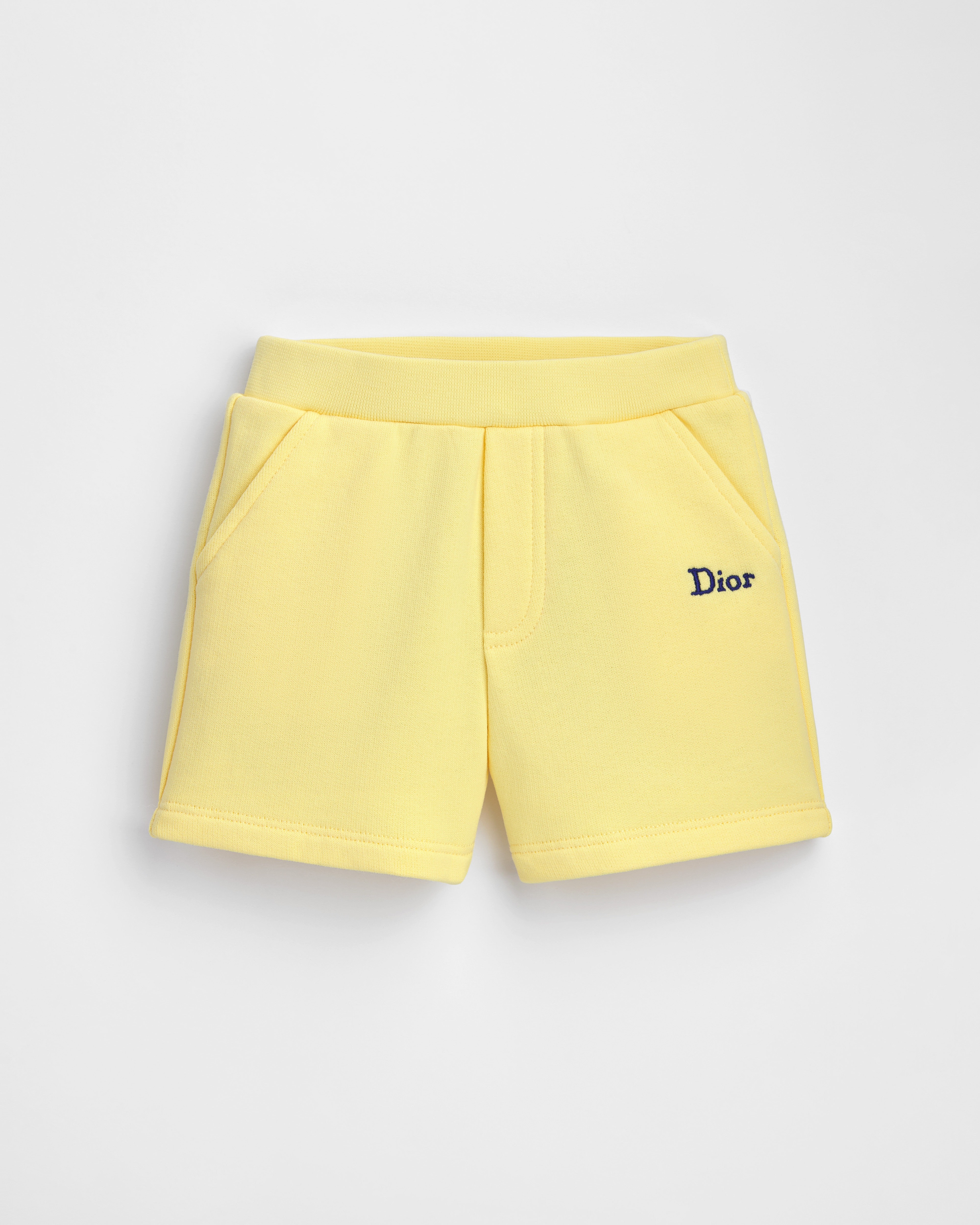 Baby Track Shorts Yellow Cotton Fleece E01