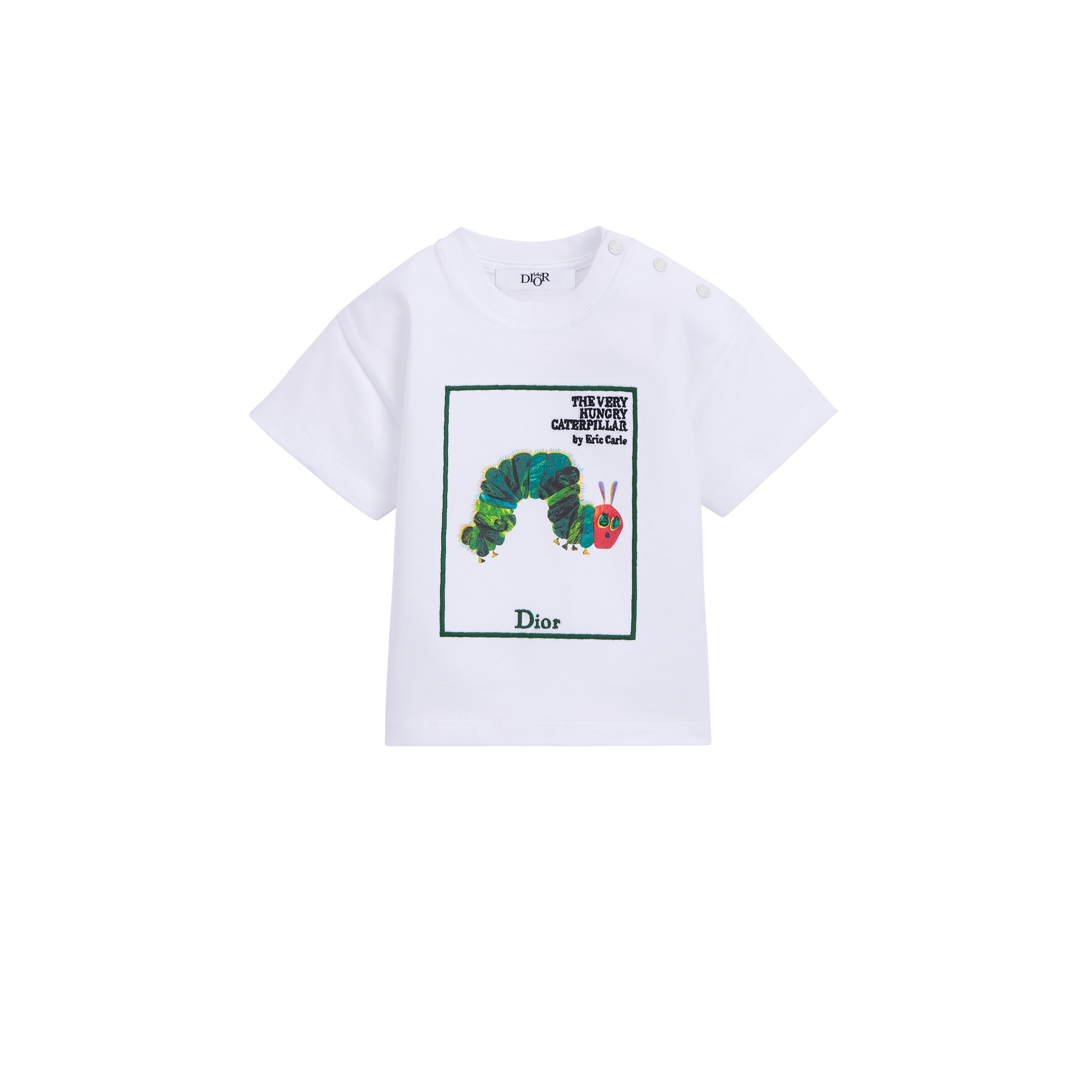 Baby Book Cover T-Shirt White Cotton Jersey | DIOR