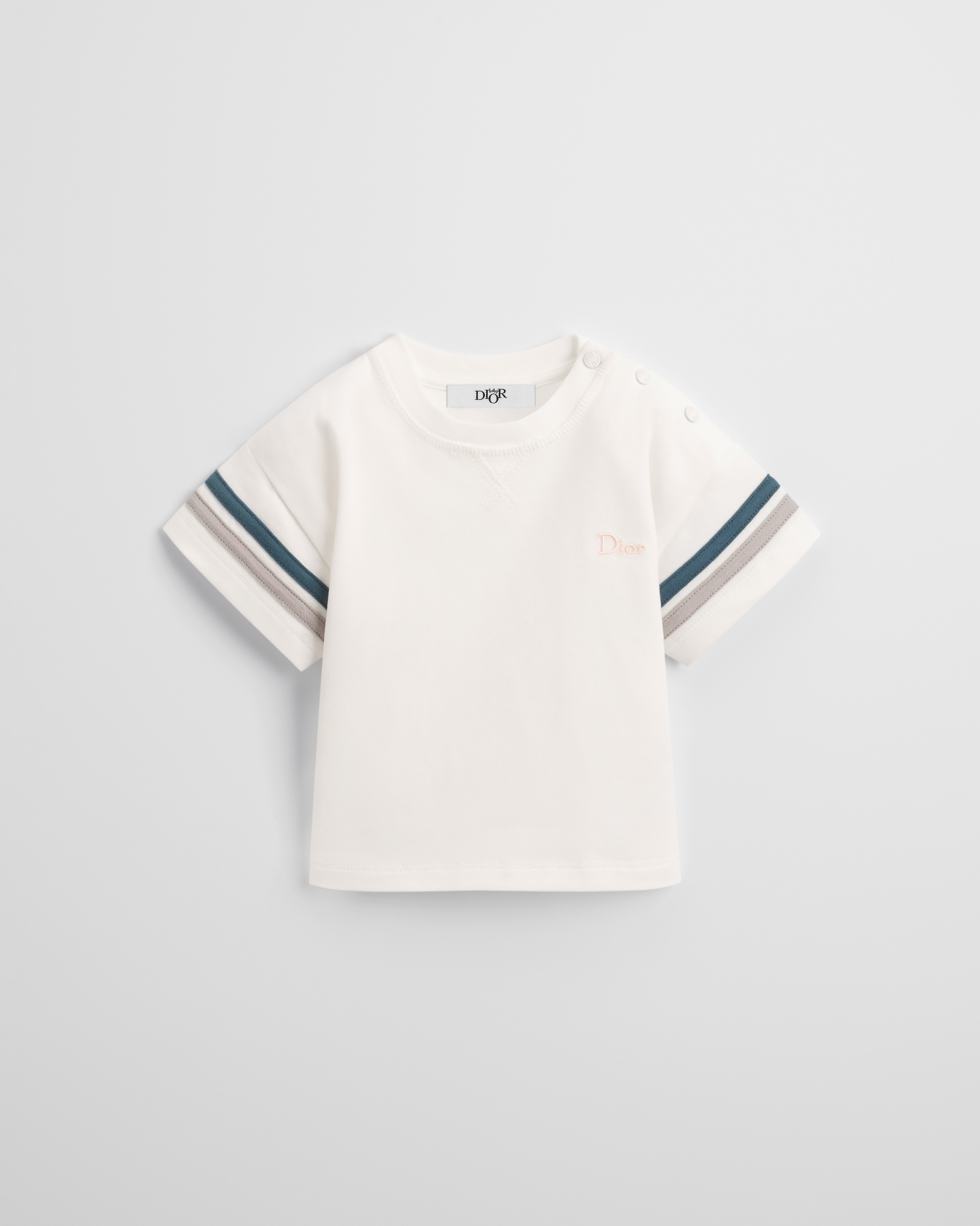 T-shirt per neonati Jersey di cotone avorio E01