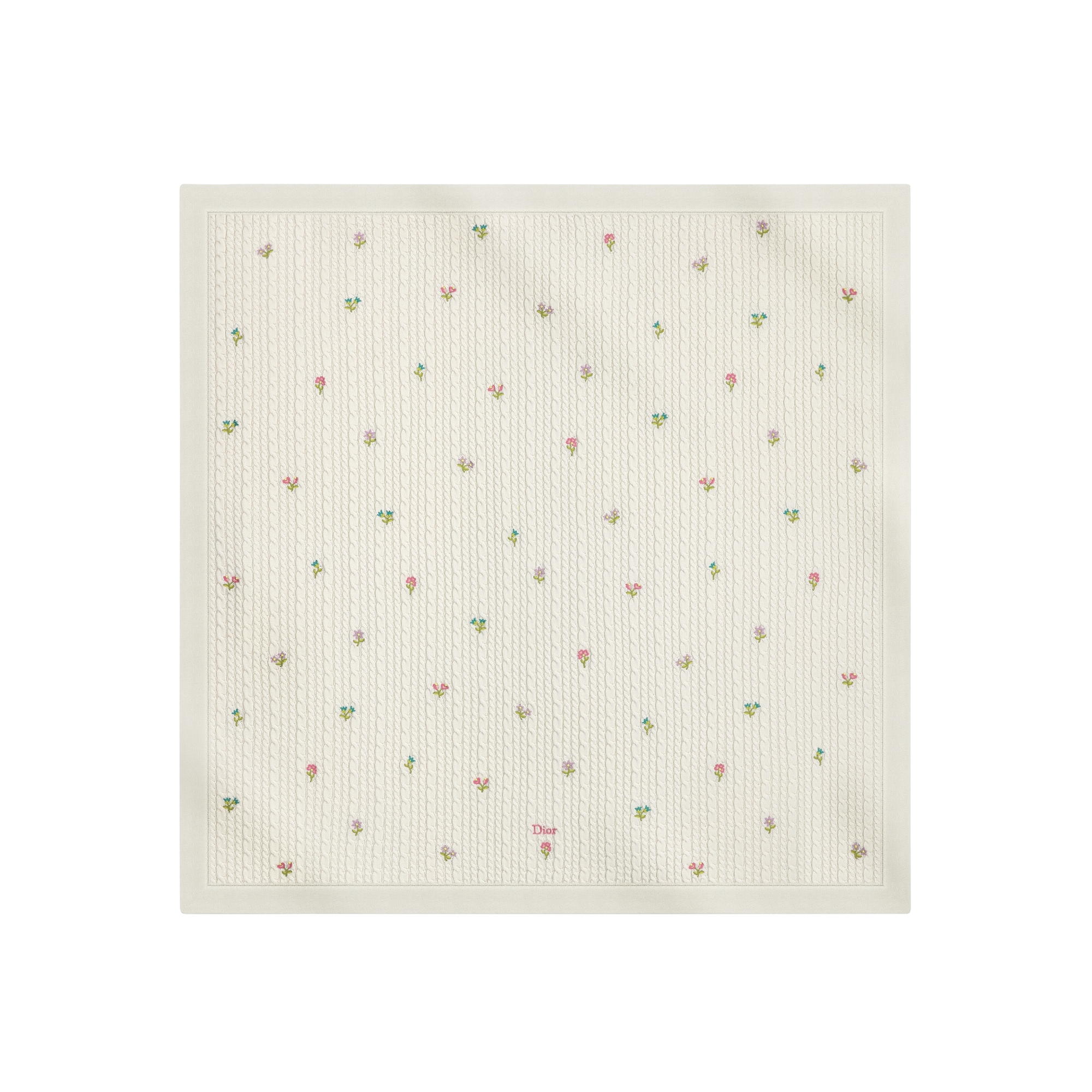 Baby Blanket Ivory Cotton Knit E01