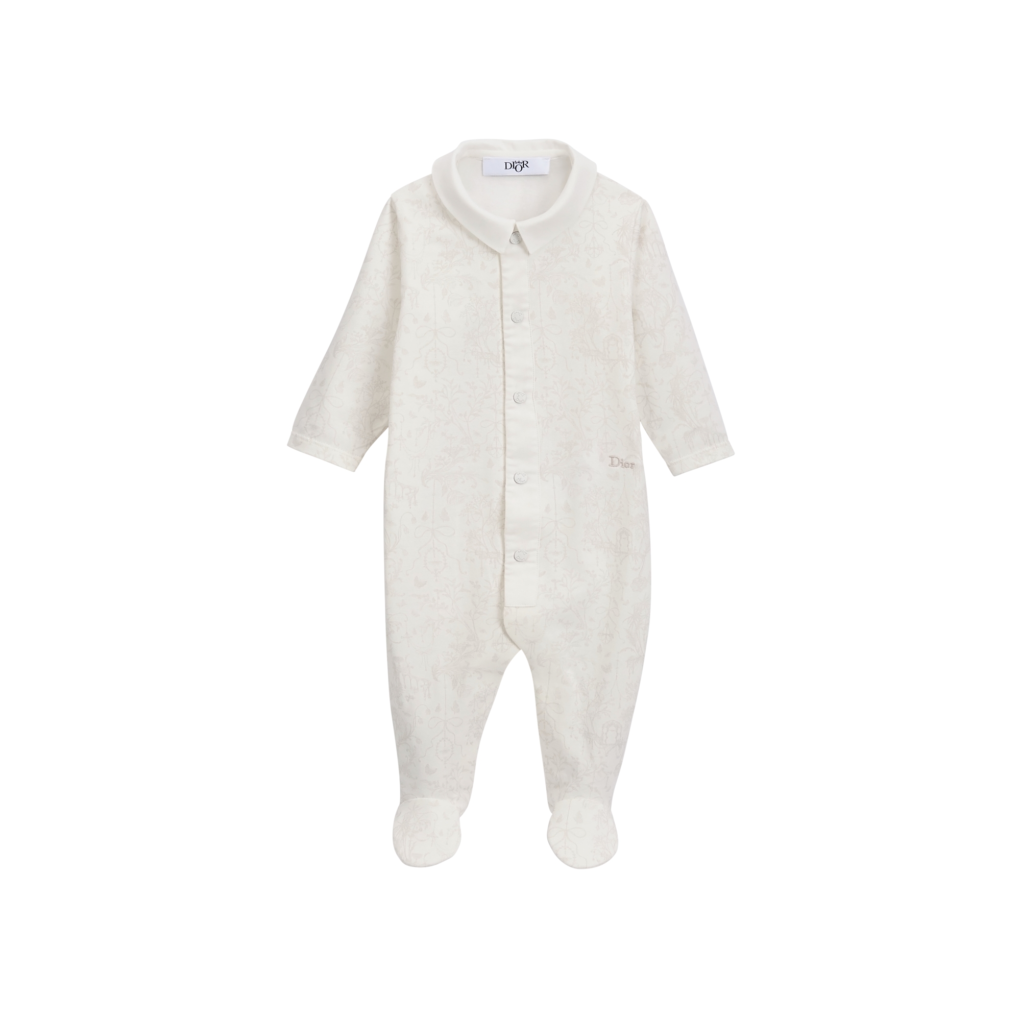 Newborn Gift Set Ivory Cotton Jersey and Poplin with Beige Toile de Jouy Motif E02