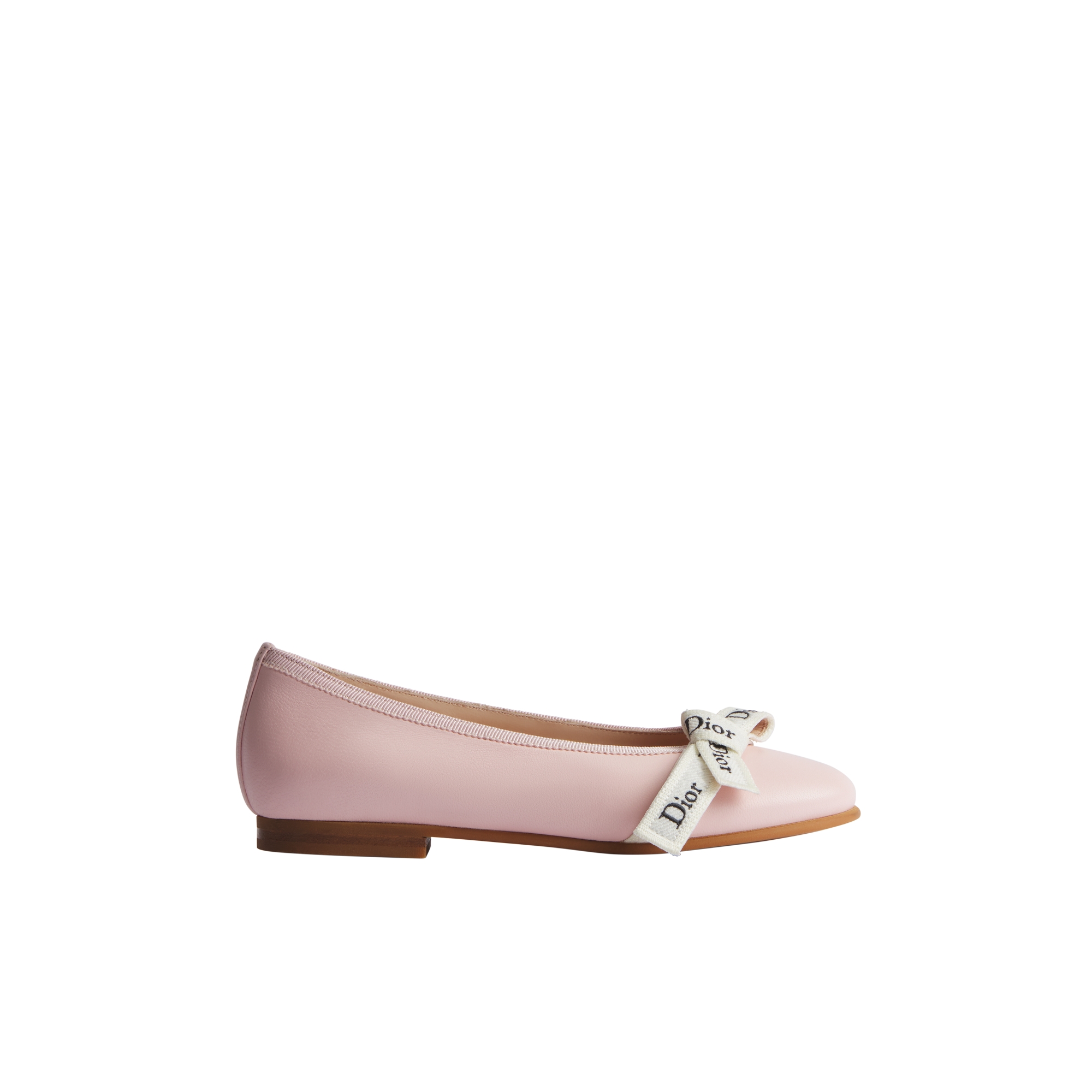 Kids' J'Adior Ballet Flat Soupir Pink Lambskin E02