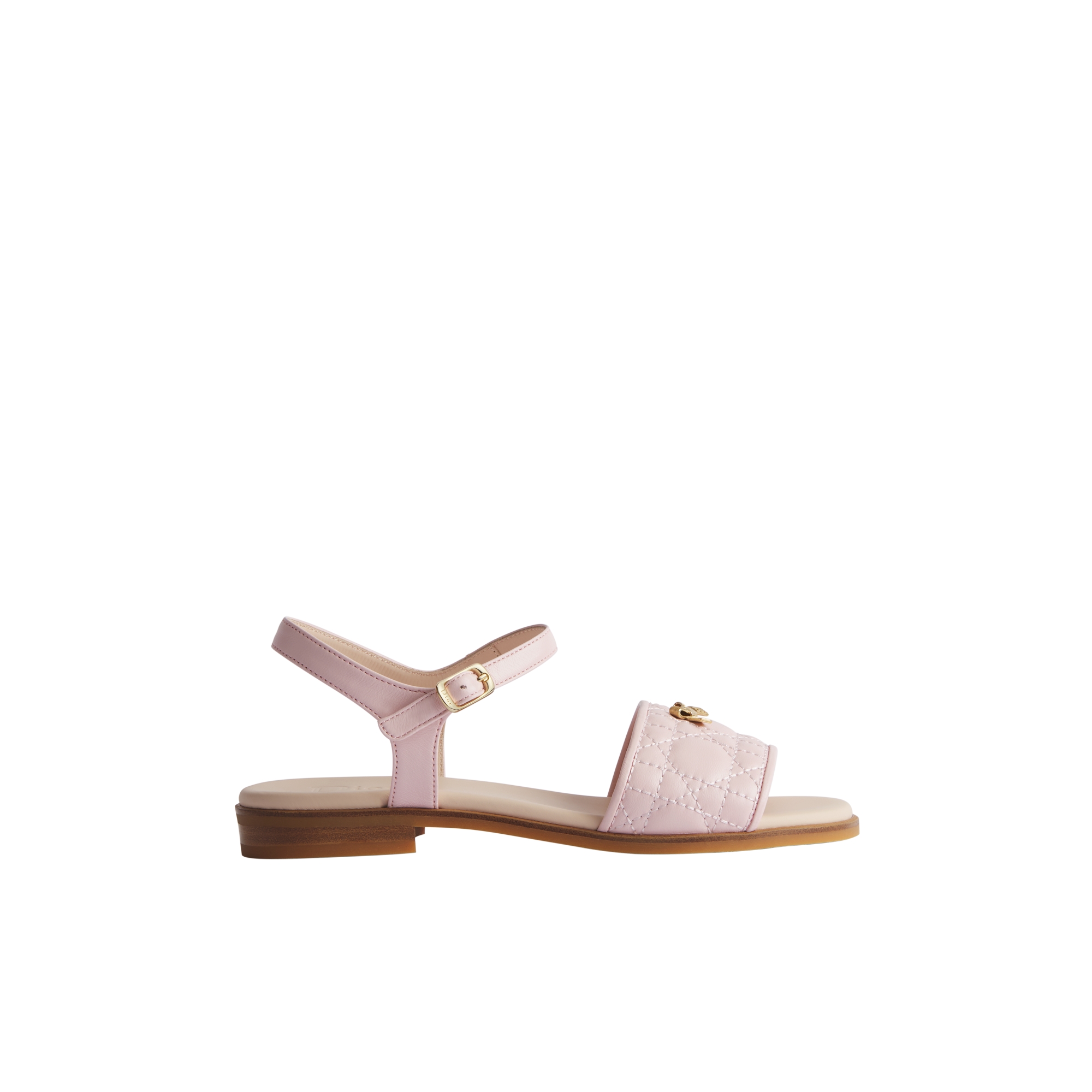 Kids' Sandal Pale Pink Cannage Lambskin E02