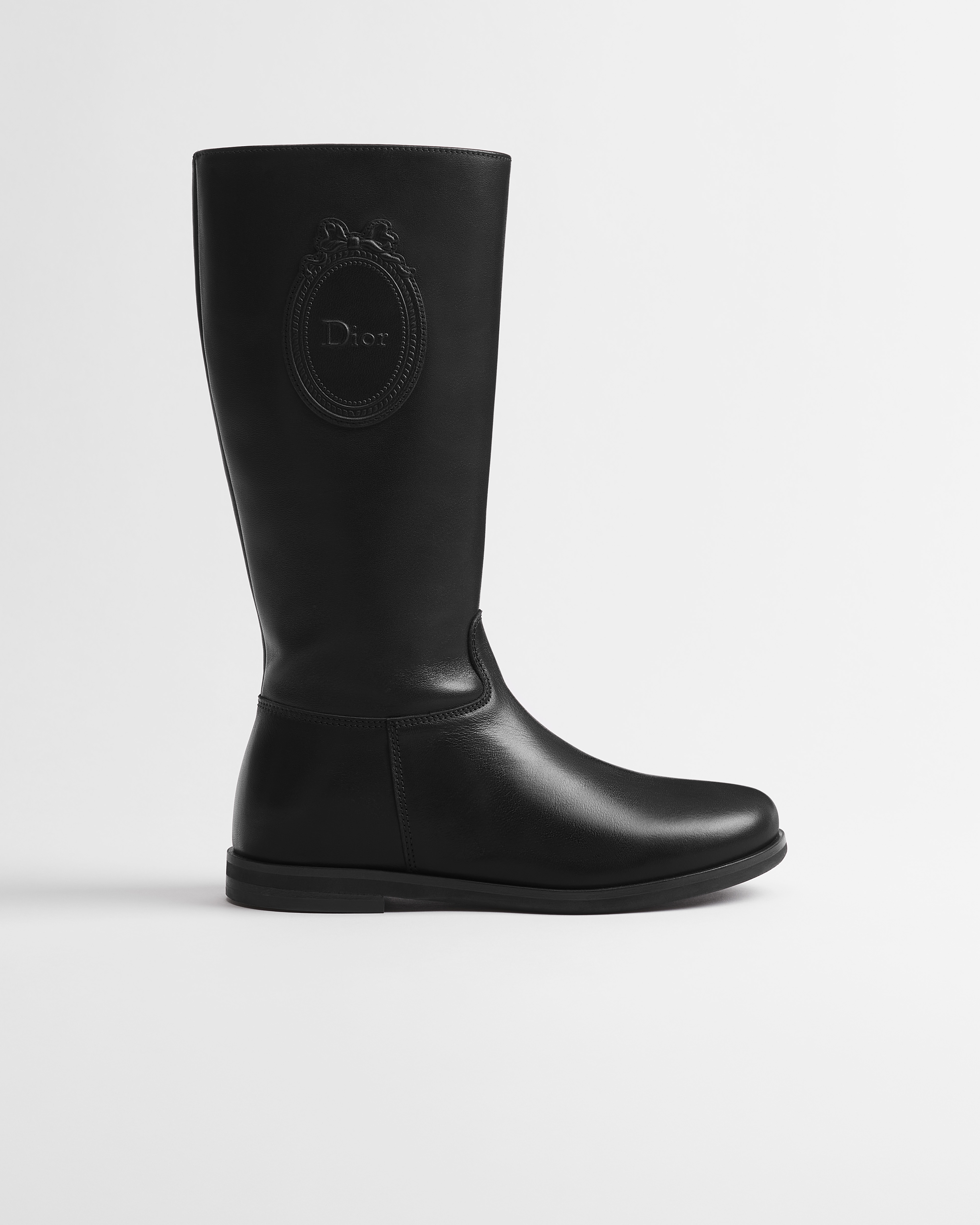 Stivale per bambine Pelle di vitello nera E02